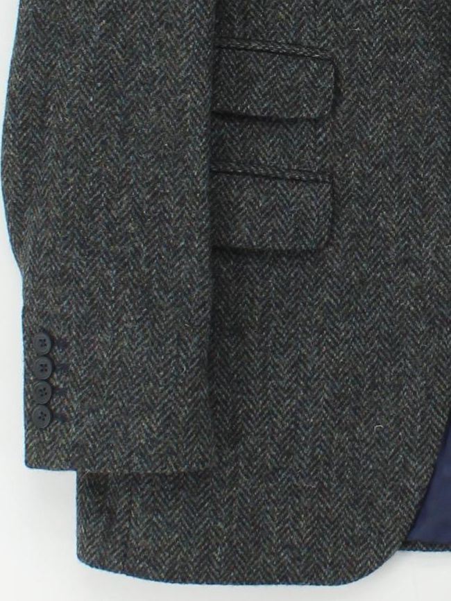 Barbour Men's Blazer Chest: 40 in Grey Wool with Acetate, Viscose Overcoat - Image 4