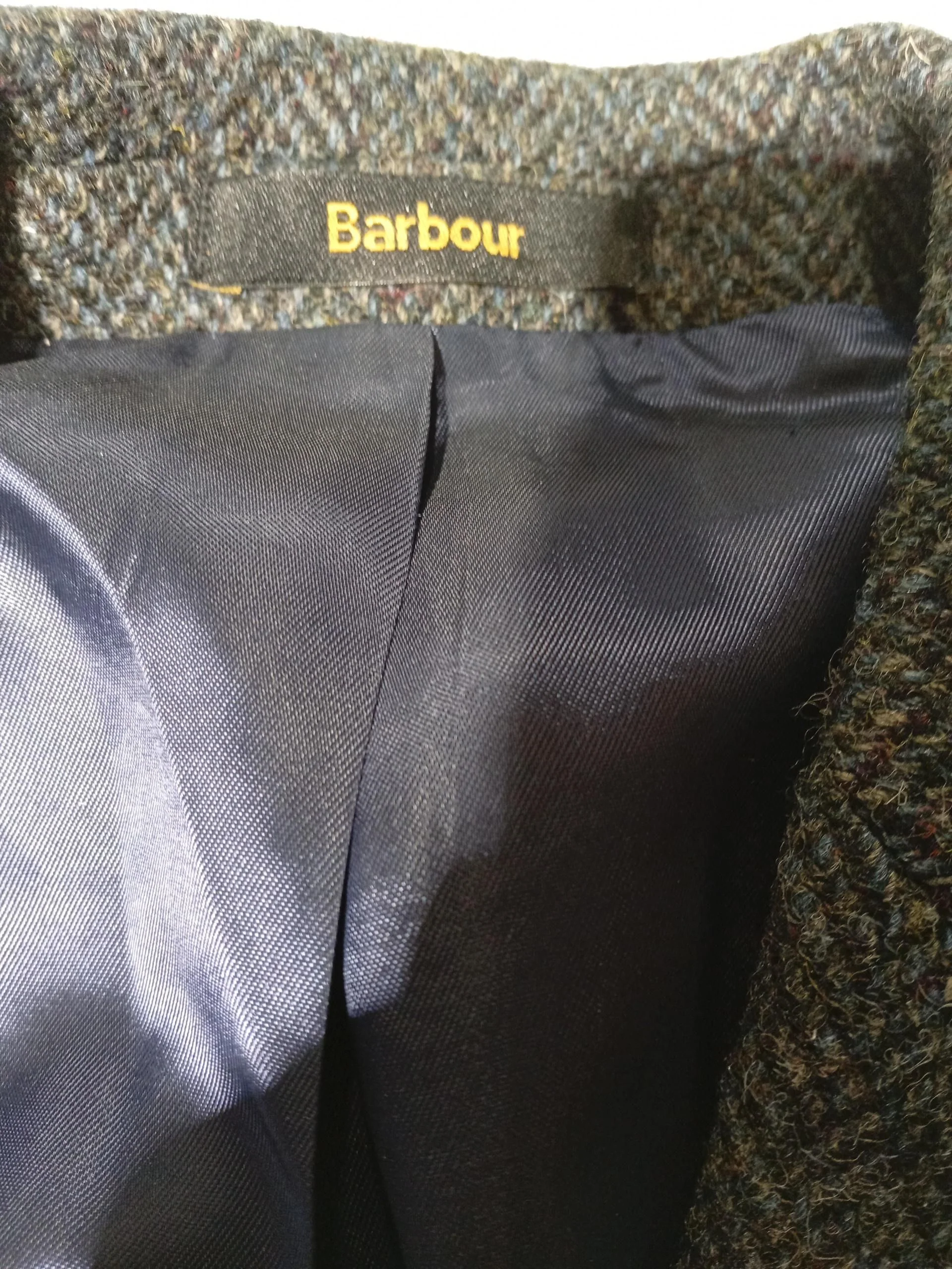 Barbour Men's Blazer Chest: 40 in Grey Wool with Acetate, Viscose Overcoat - Image 5