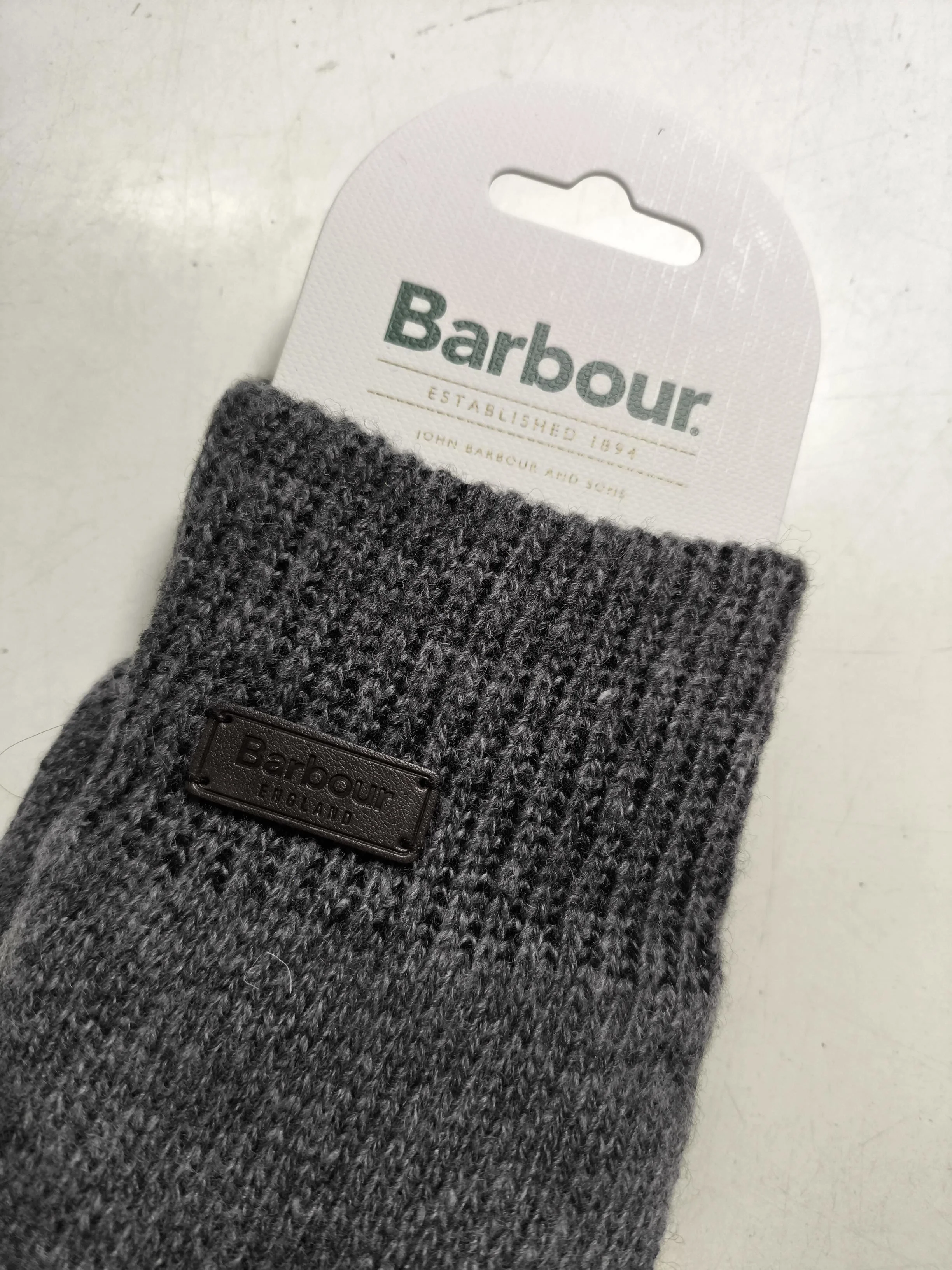 Barbour Men's Gloves Grey Wool with Polyamide, Polyester Glove New with tags - Image 5