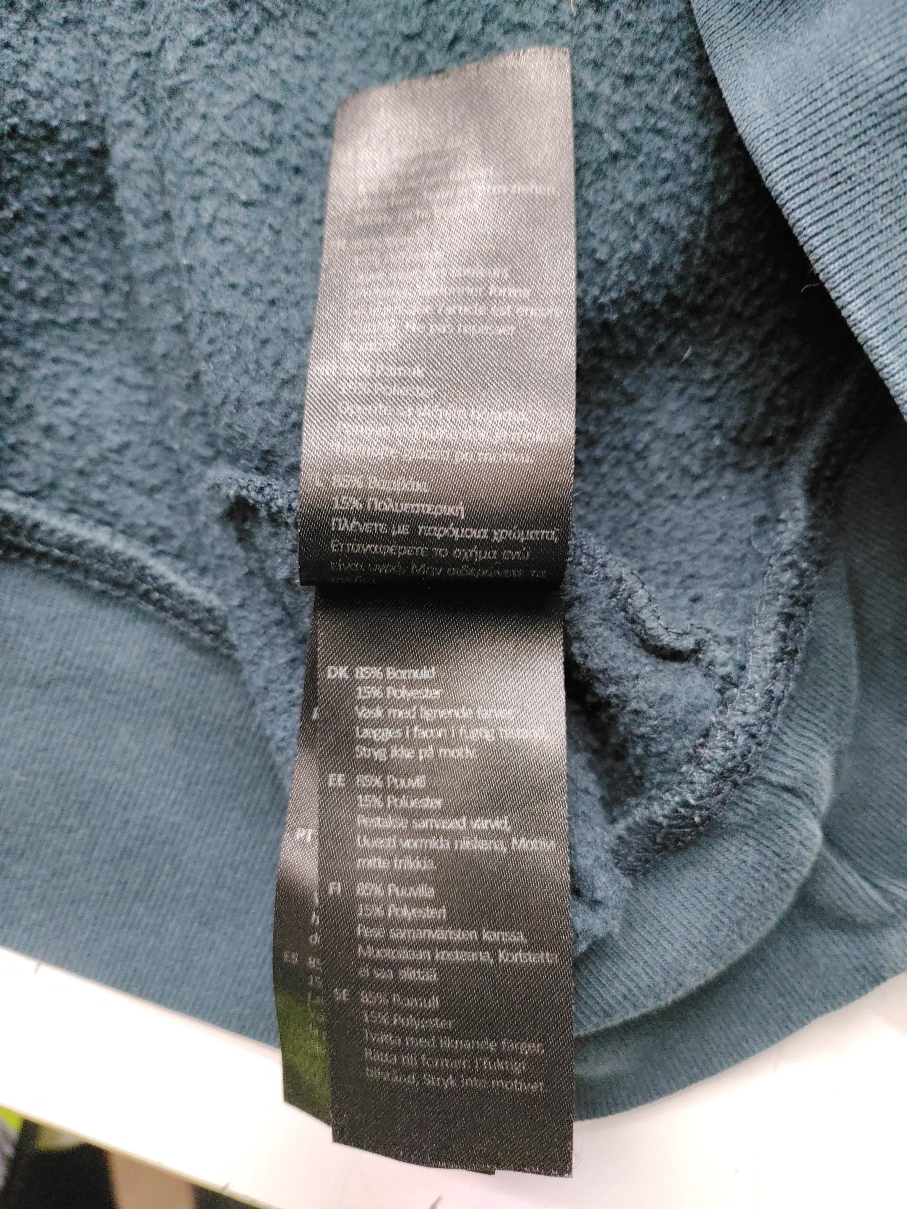 Barbour Men's Hoodie M Blue Cotton with Polyester Pullover - Image 7