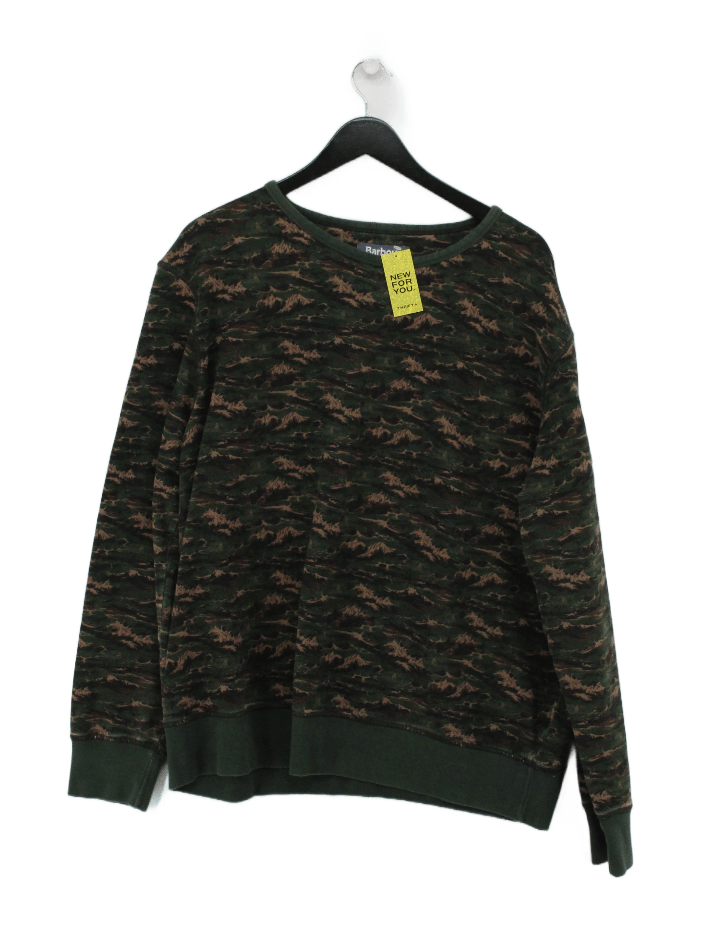 Barbour Men's Hoodie XXXL Multi Camo Cotton with Polyester Pullover