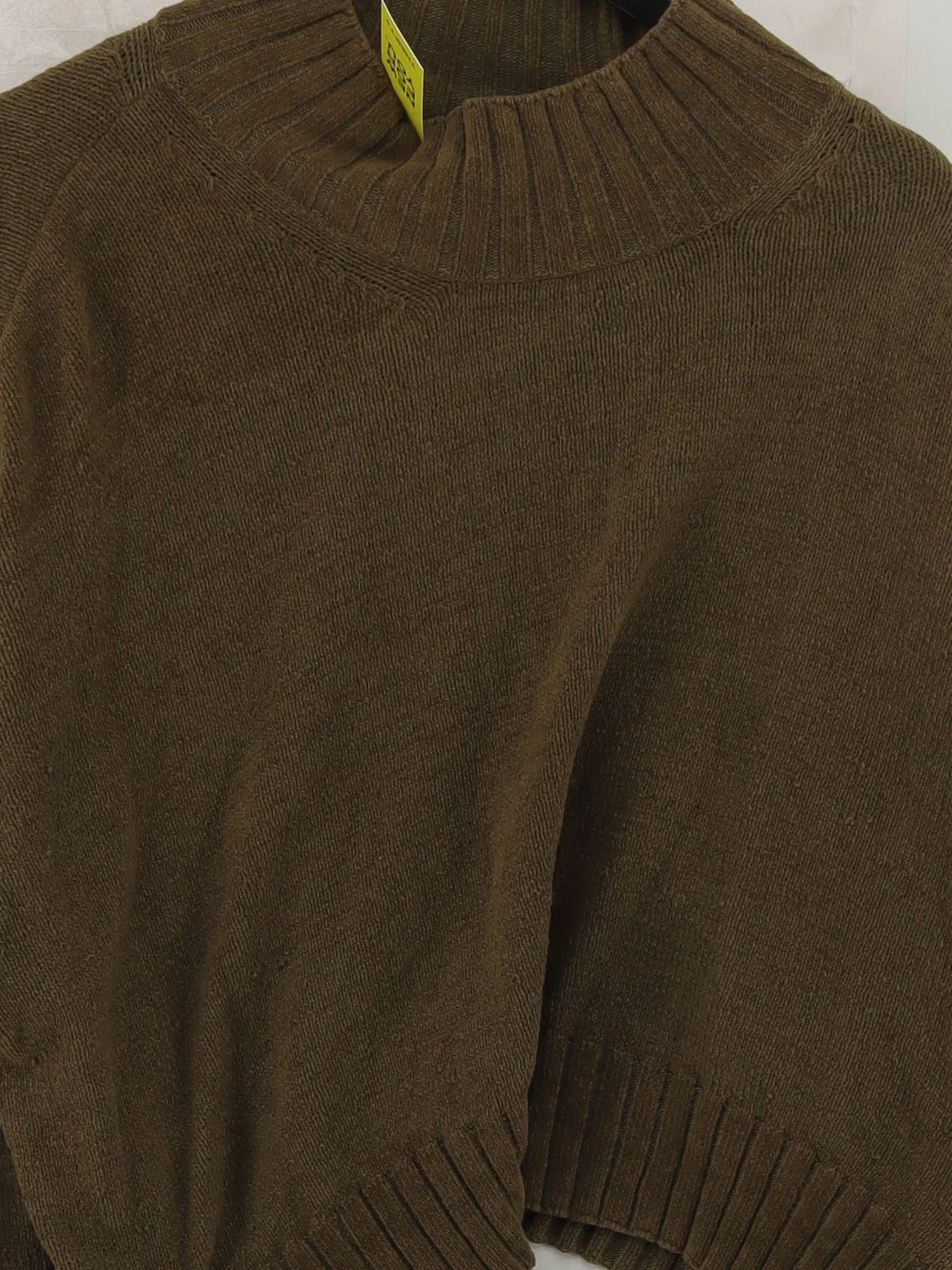Barbour Men's Jumper L Green 100% Cotton Mock Neck Pullover - Image 3