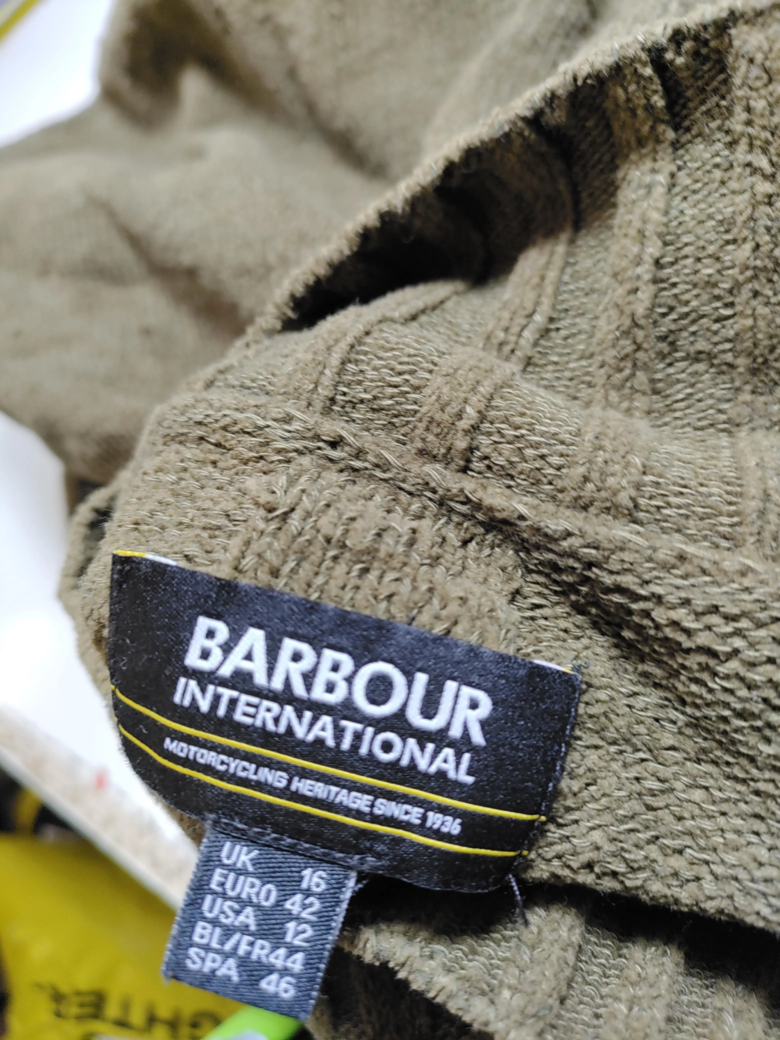 Barbour Men's Jumper L Green 100% Cotton Mock Neck Pullover - Image 6
