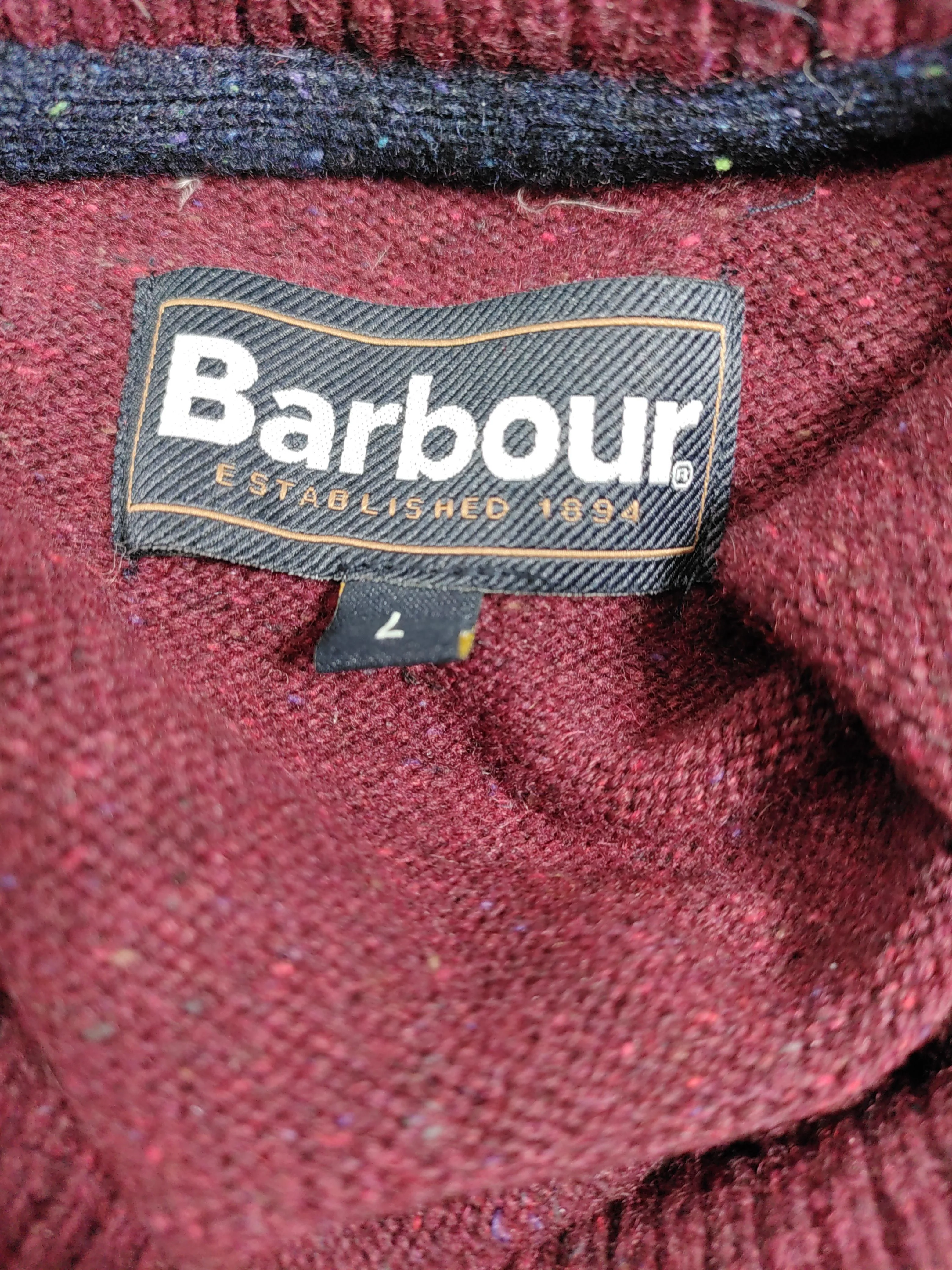 Barbour Men's Jumper L Red Wool - Image 6