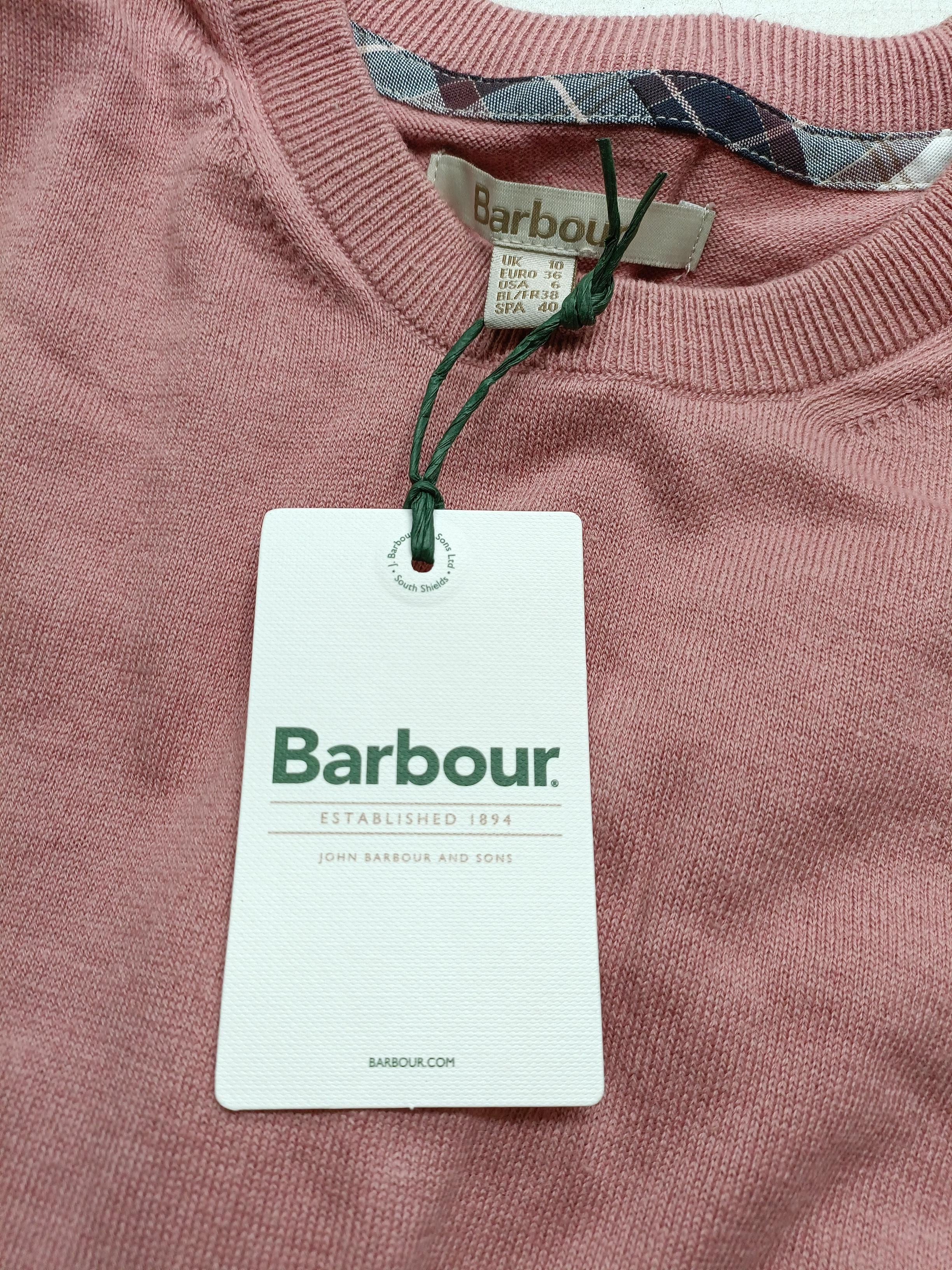 Barbour Men's Jumper M Red Cotton with Cashmere, Elastane Pullover New with tags - Image 5