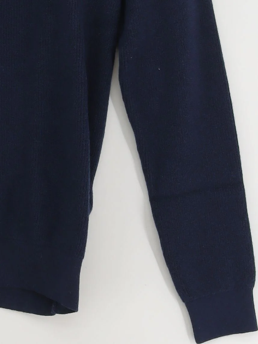 Barbour Men's Jumper S Blue Wool with Cotton Round Neck Pullover New with tags - Image 4