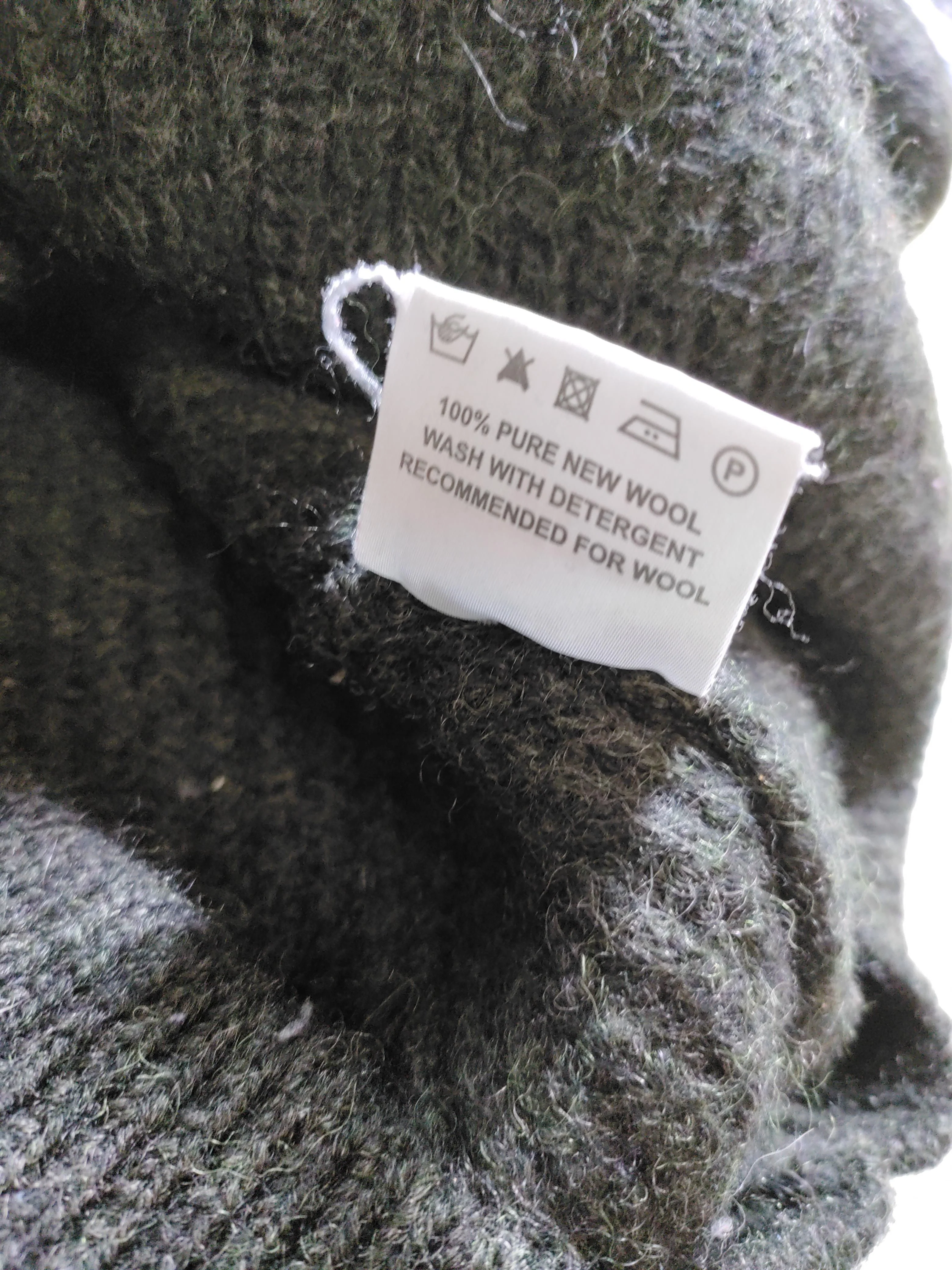Barbour Men's Jumper S Green 100% Wool High Neck Pullover - Image 6