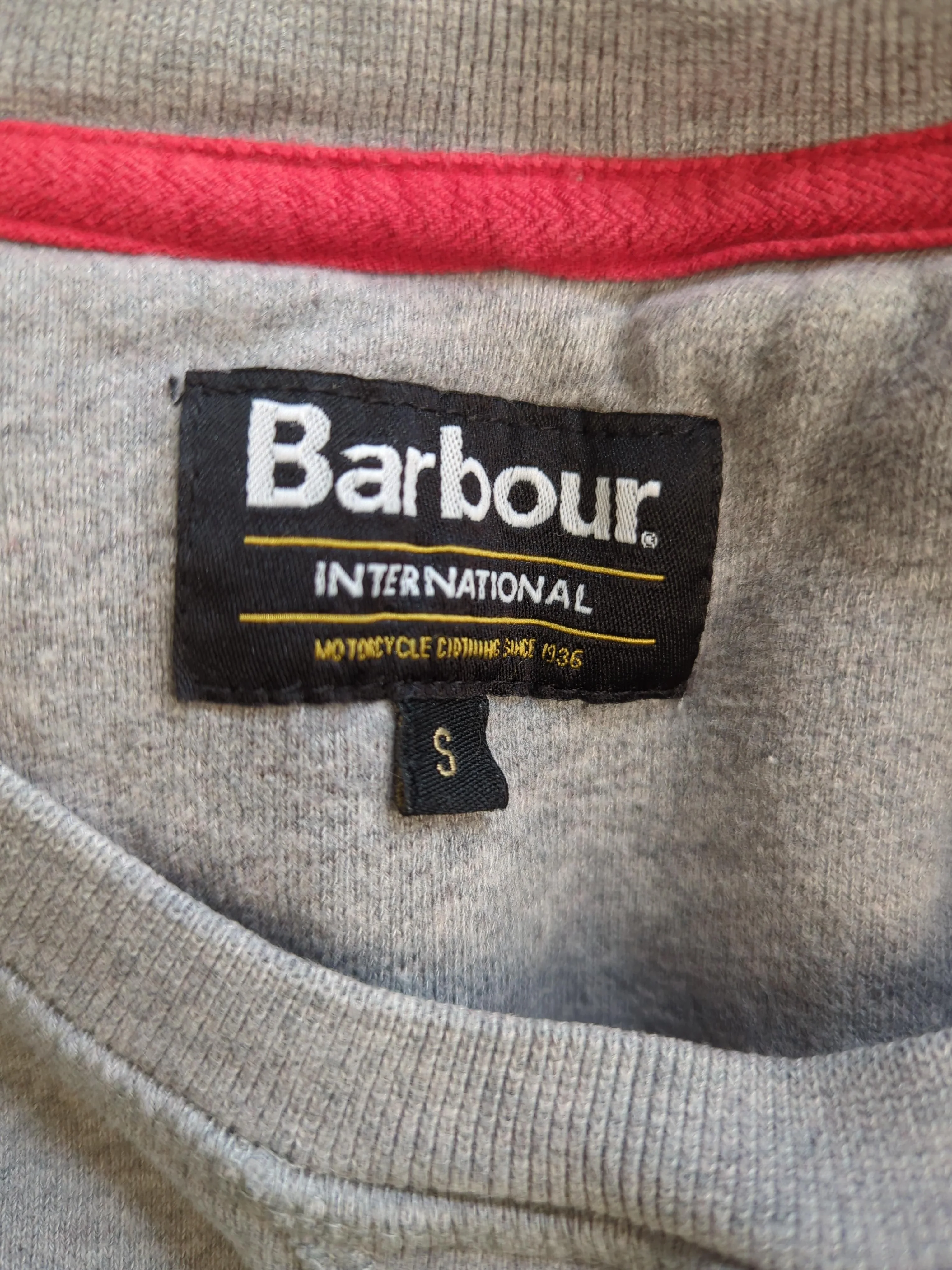 Barbour Men's Jumper S Grey 100% Cotton Crew Neck Pullover - Image 5