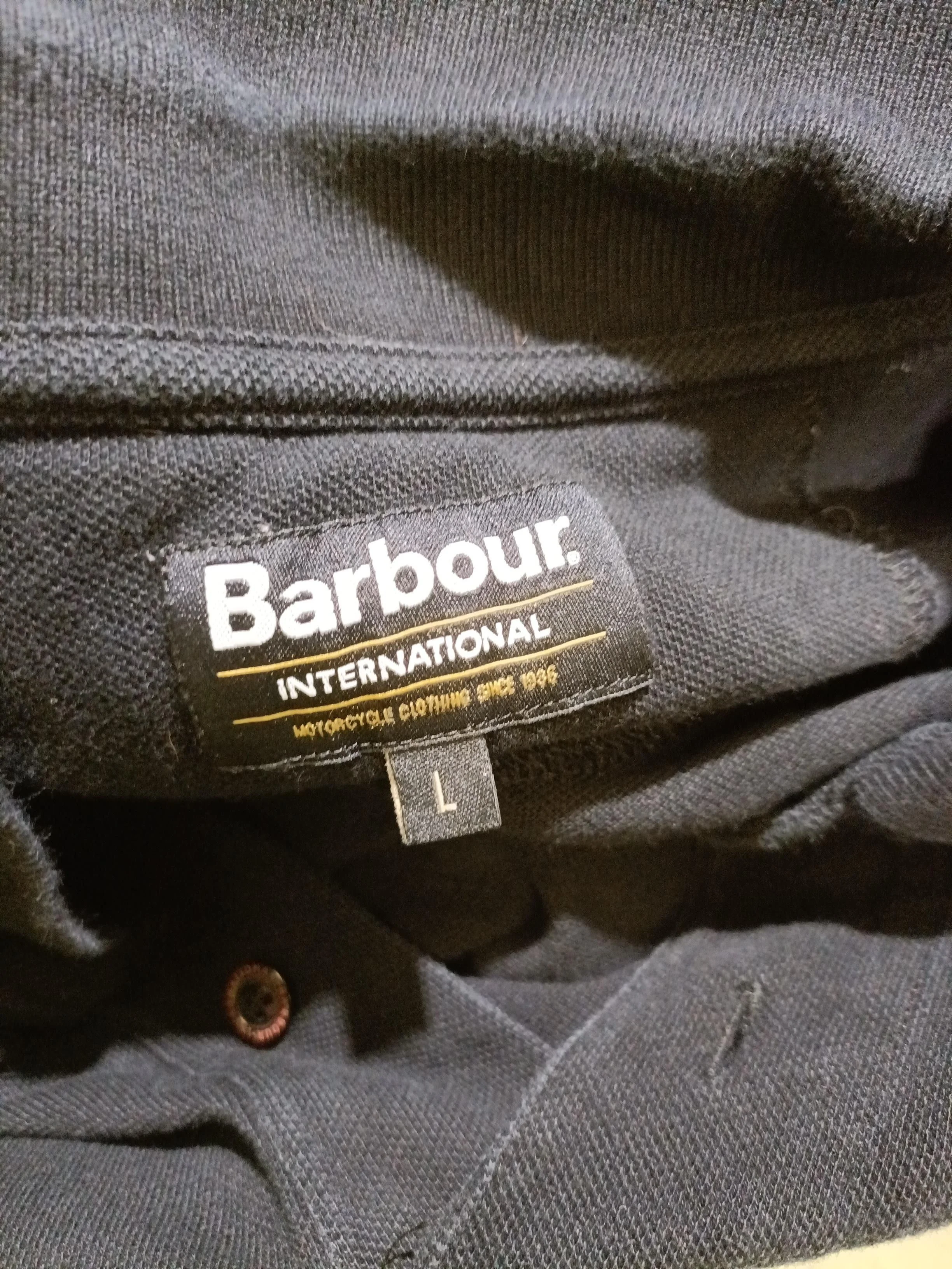 Barbour Men's Polo L Black 100% Cotton Basic - Image 5