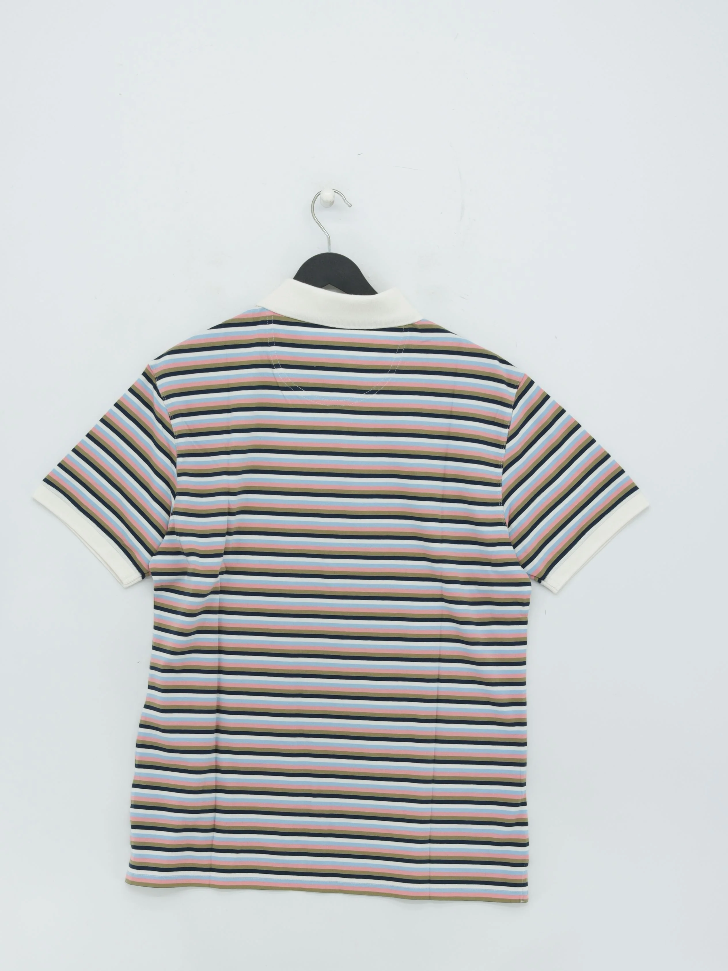 Barbour Men's Polo L Multi Striped 100% Cotton Basic New with tags - Image 2