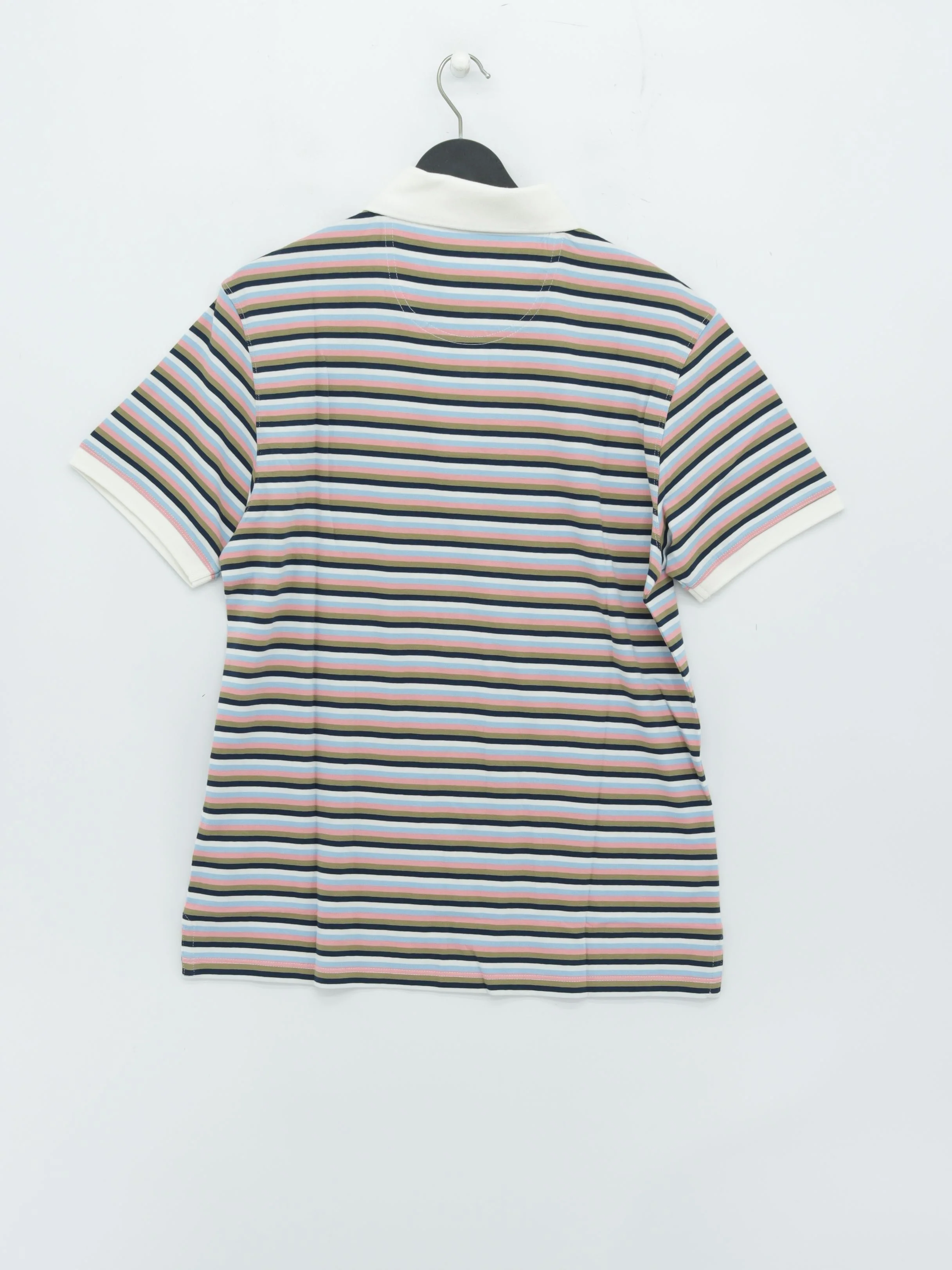 Barbour Men's Polo M Multi Striped 100% Cotton Basic New with tags - Image 2