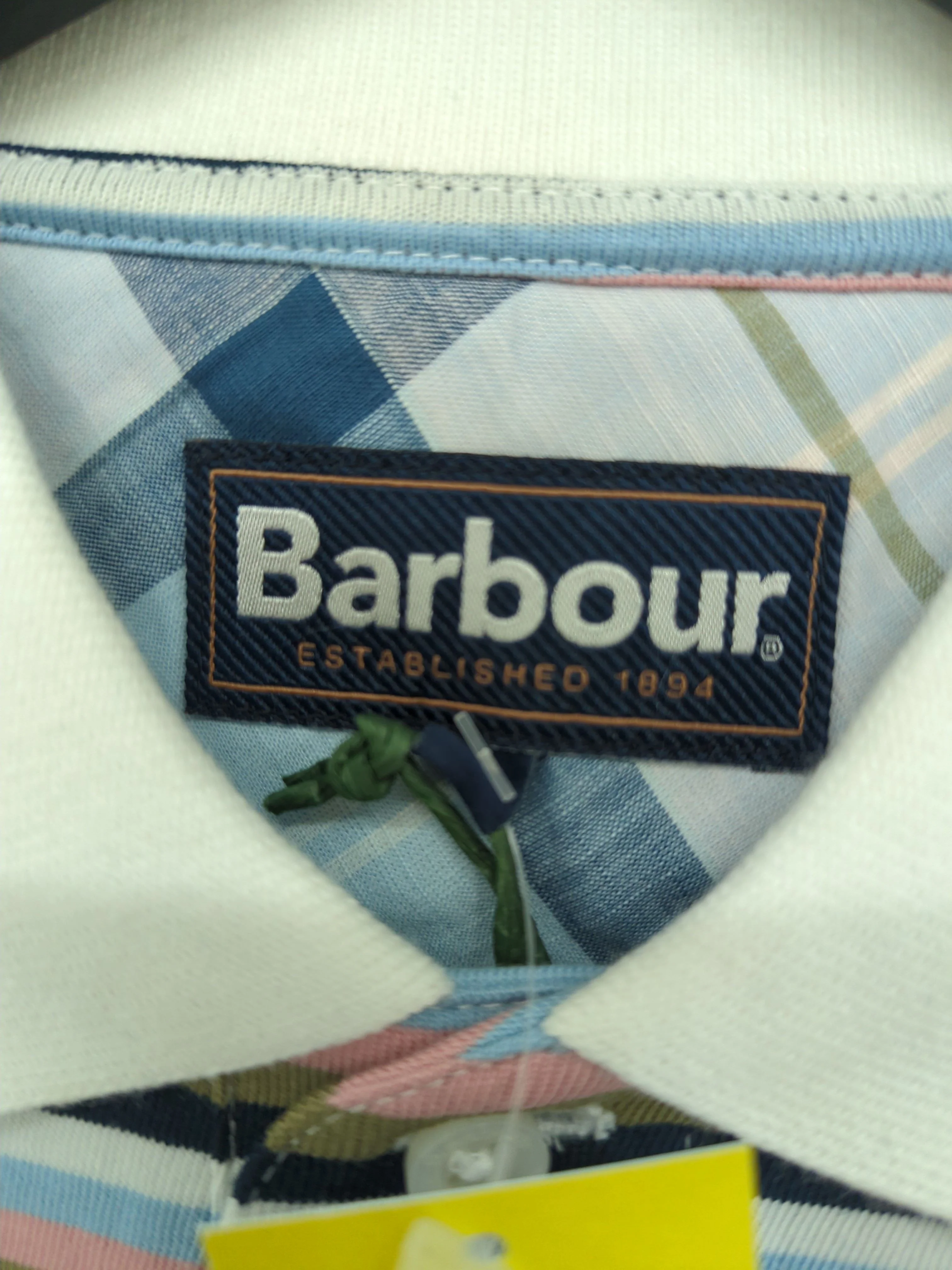 Barbour Men's Polo M Multi Striped 100% Cotton Basic New with tags - Image 5