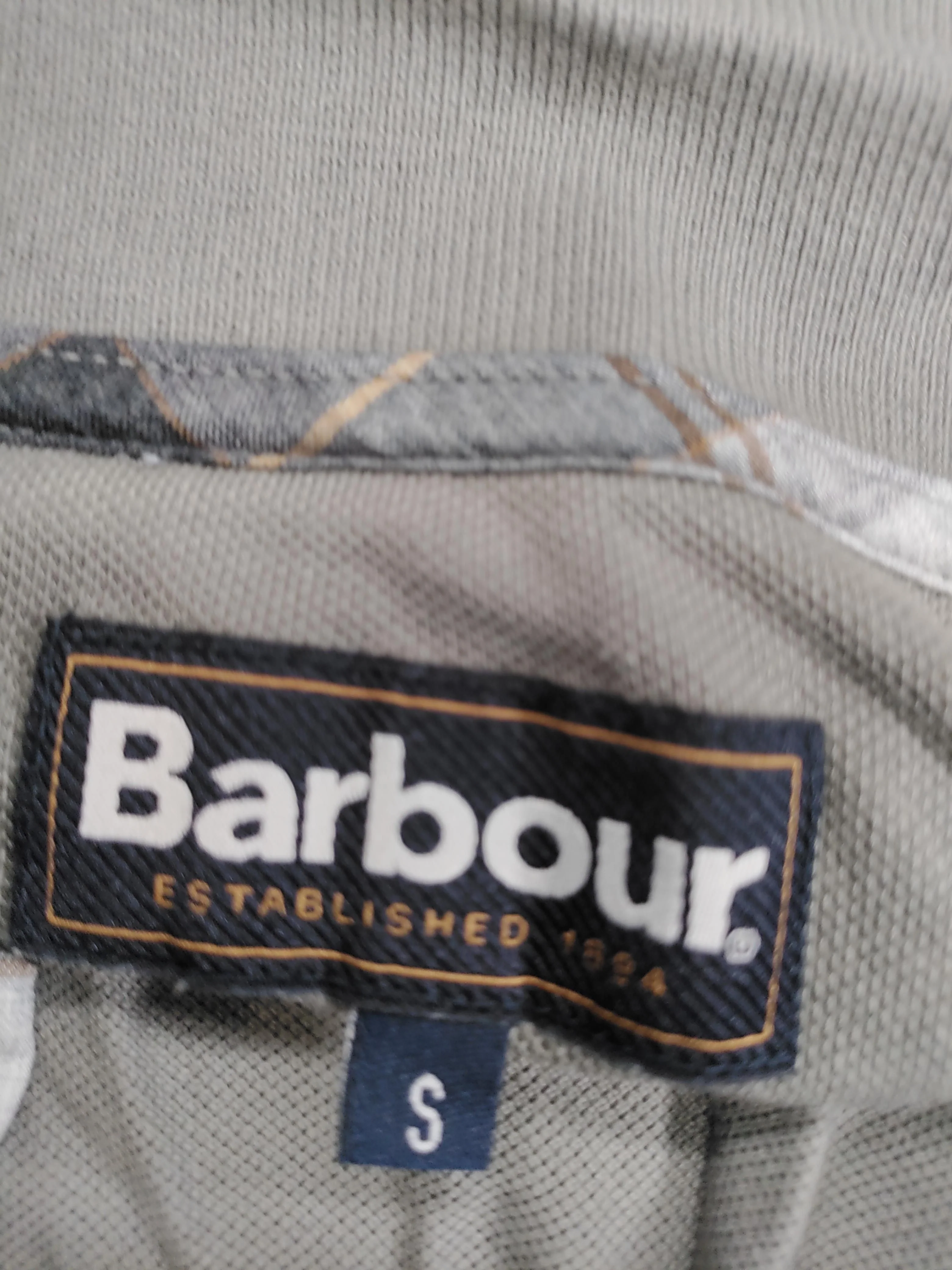 Barbour Men's Polo S Grey 100% Cotton Basic - Image 5