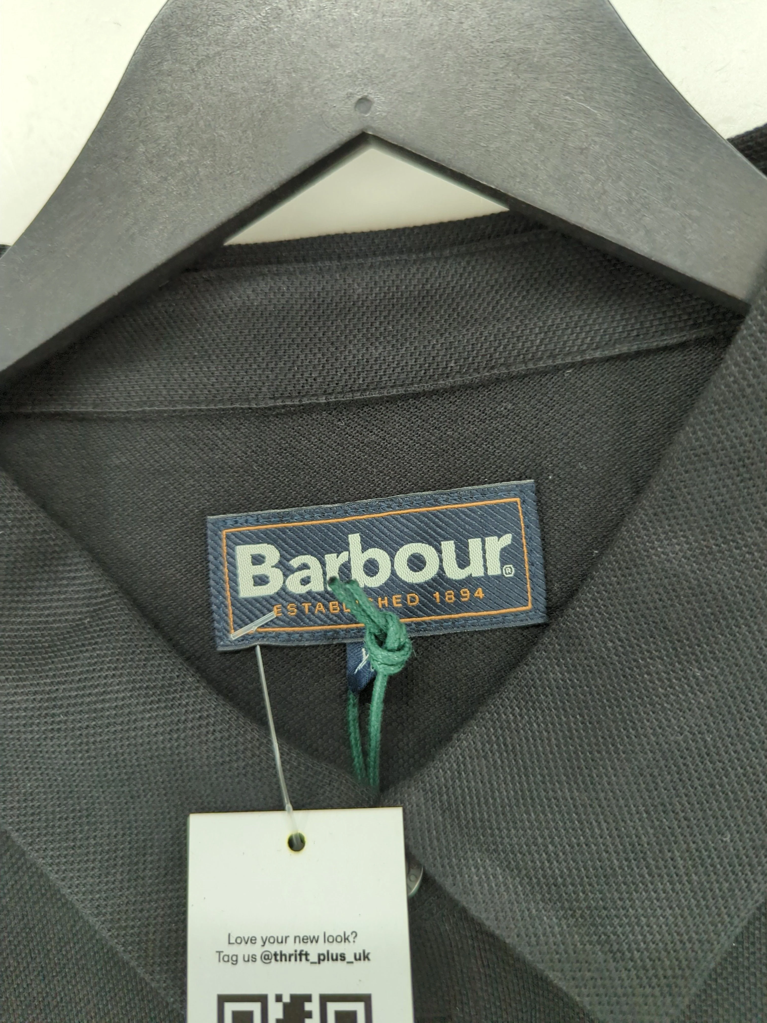 Barbour Men's Polo XL Black Cotton with Lyocell Modal Basic New with tags - Image 5