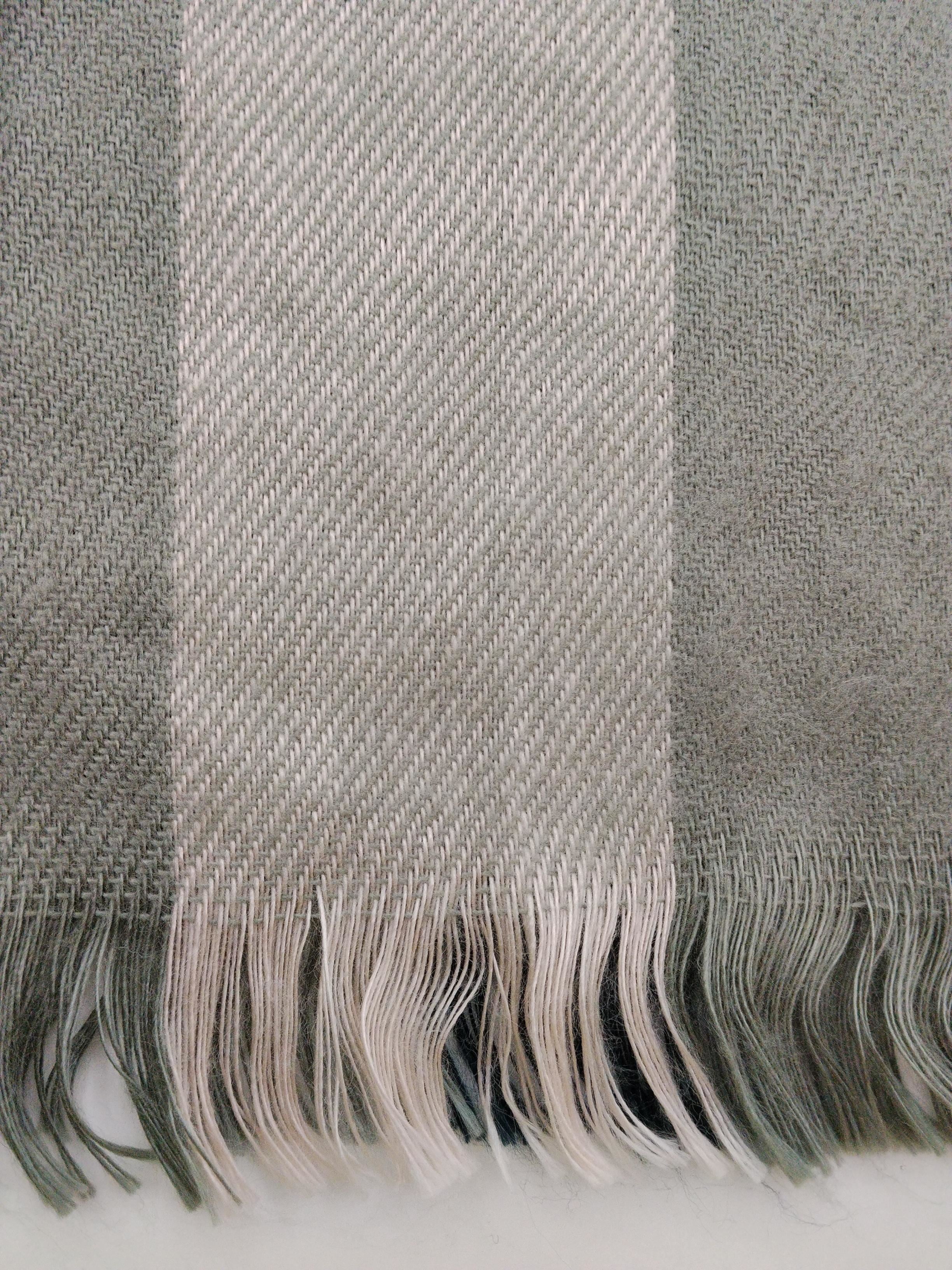 Barbour Men's Scarf Grey Checkered 100% Acrylic Scarf - Image 4