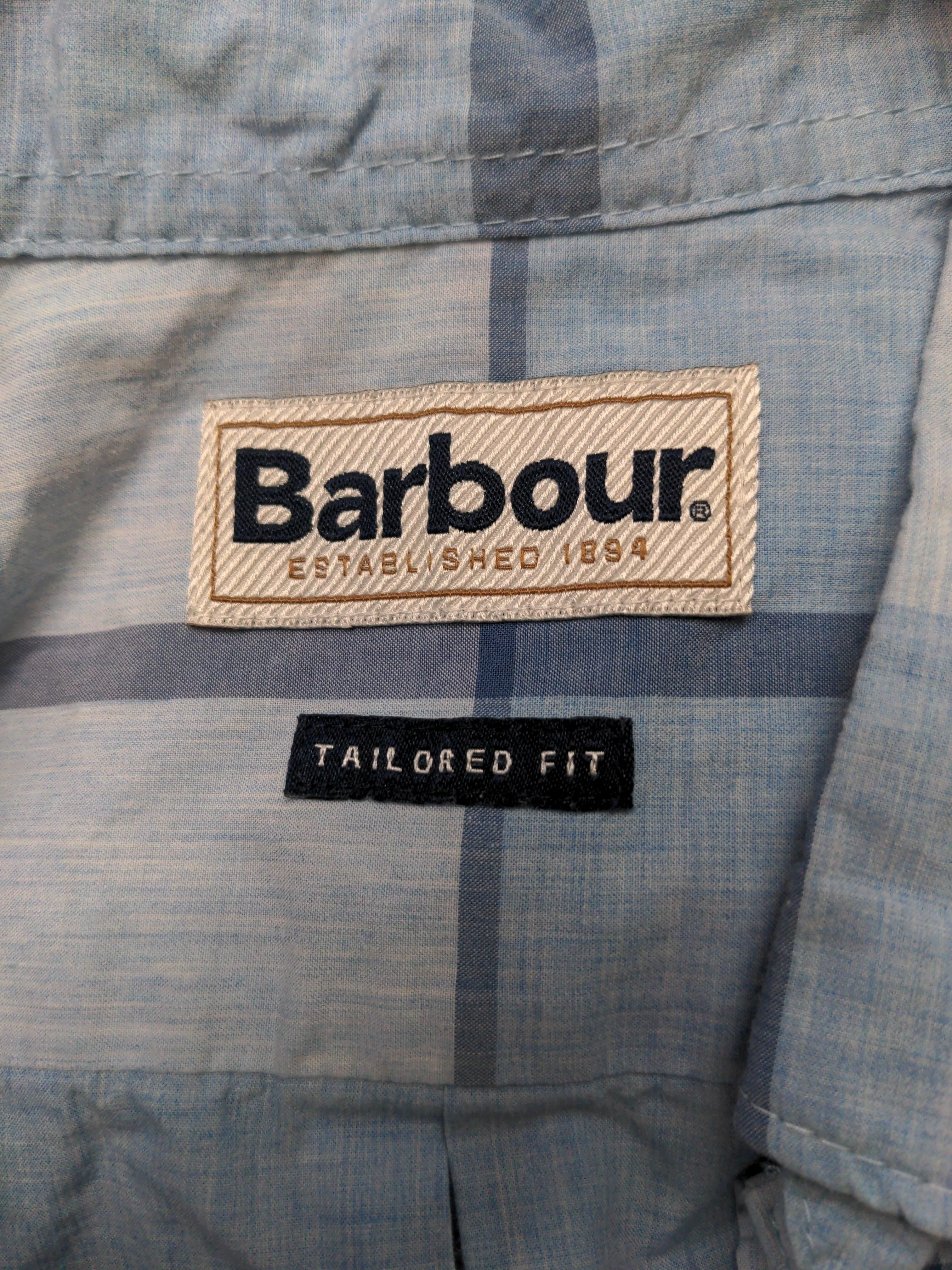 Barbour Men's Shirt Chest: 38 in Multi Checkered 100% Cotton Basic - Image 5