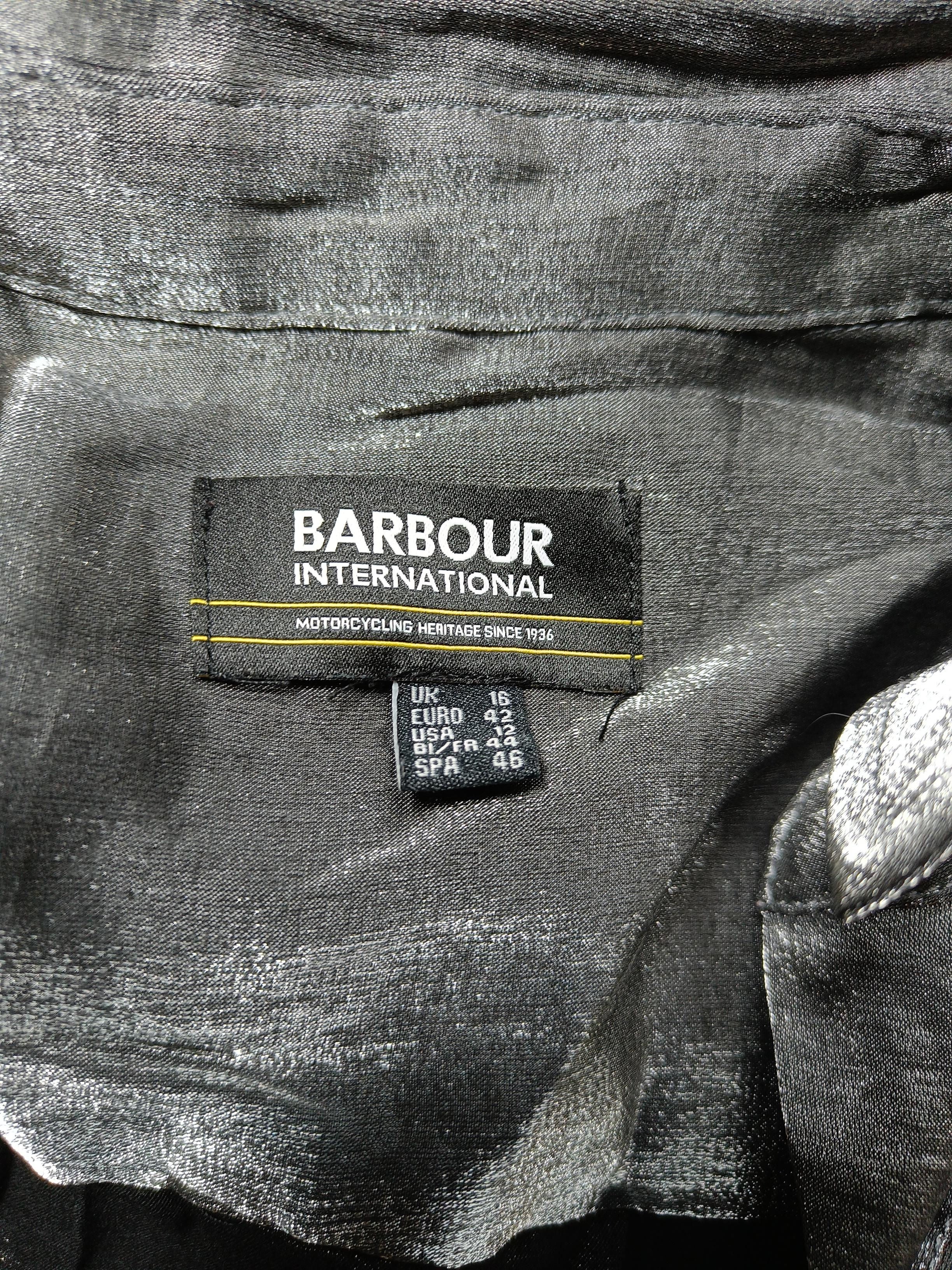 Barbour Men's Shirt L Grey Viscose with Polyester Basic - Image 5