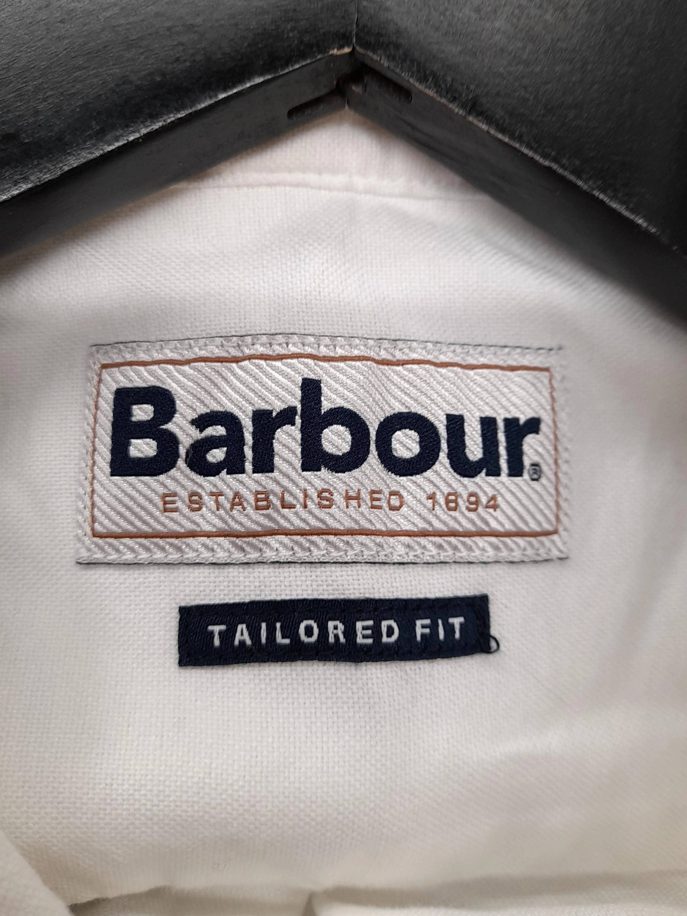 Barbour Men's Shirt L White 100% Cotton Basic - Image 5