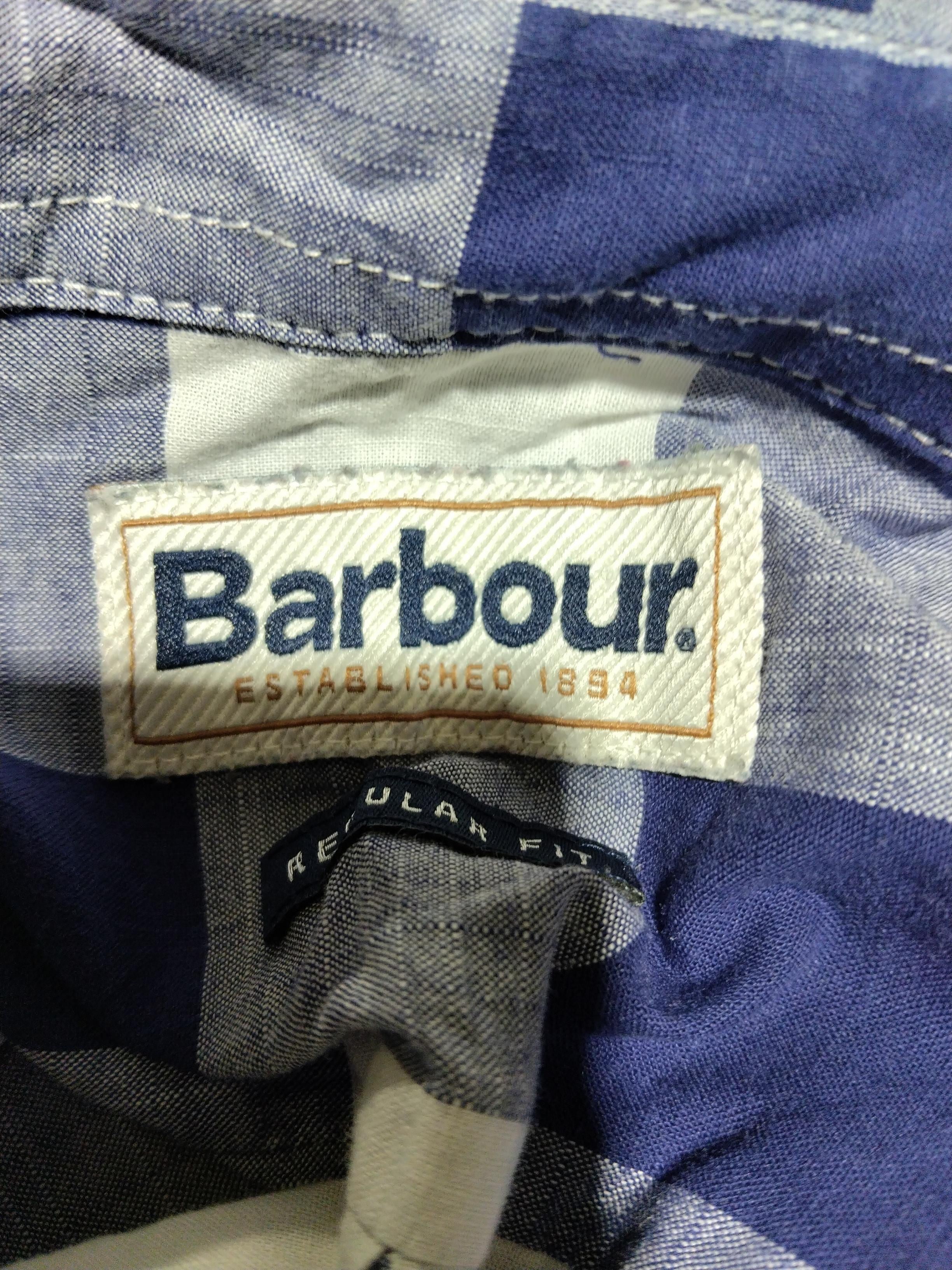 Barbour Men's Shirt XXXL Blue Checkered 100% Cotton Basic - Image 5