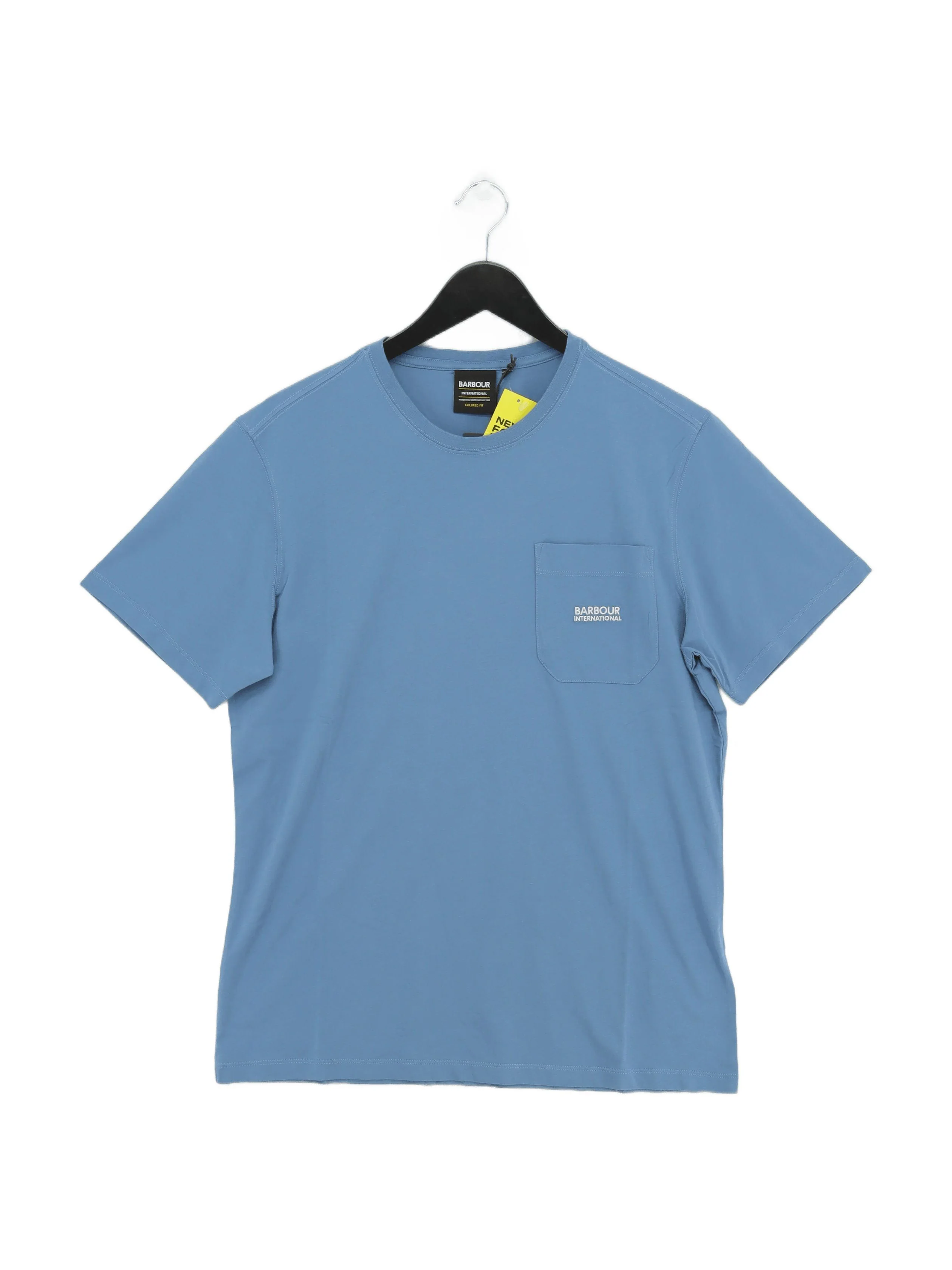 Barbour Men's T-Shirt M Blue Cotton with Elastane Basic New with tags