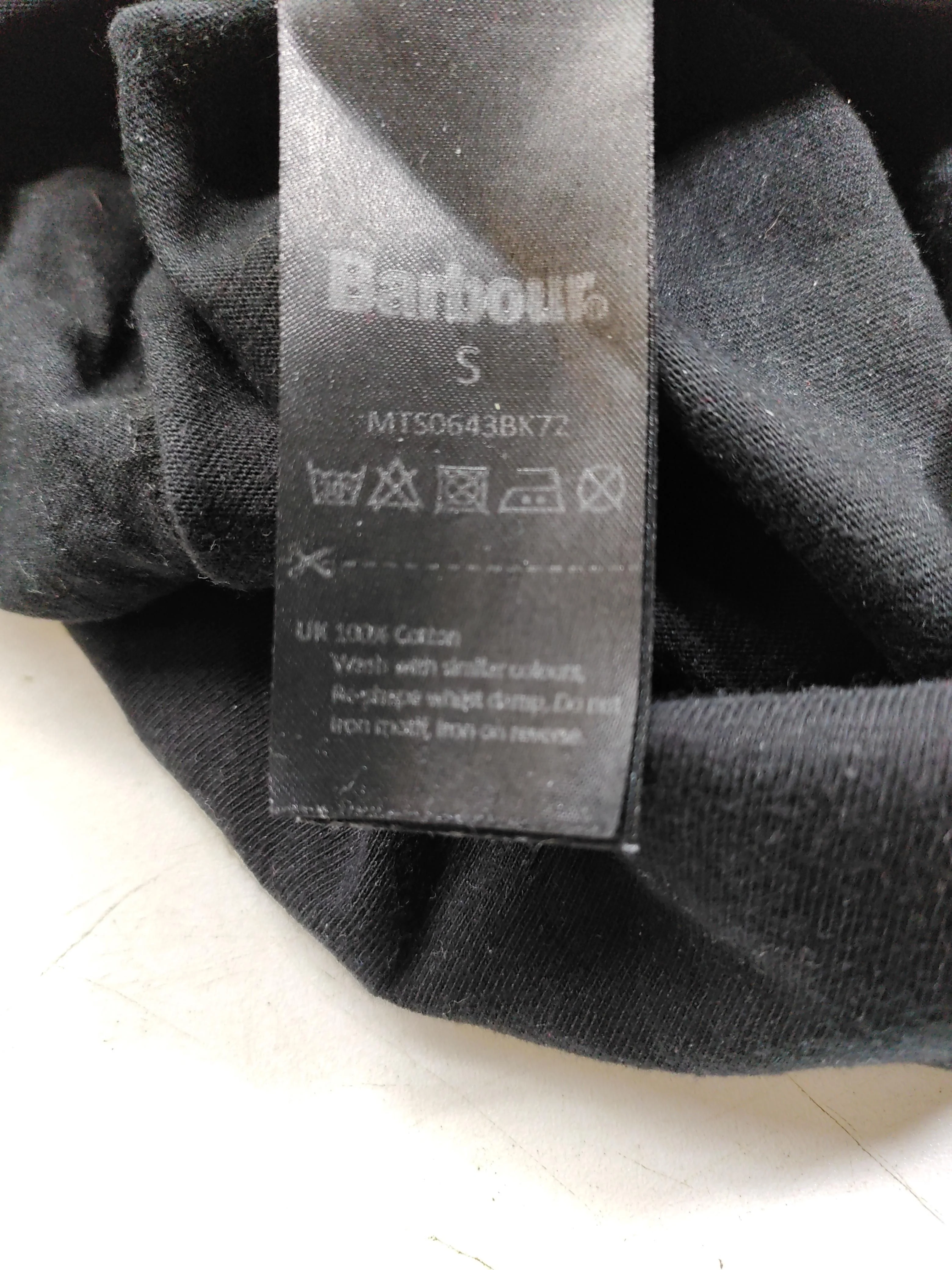Barbour Men's T-Shirt S Black Graphic 100% Cotton Basic - Image 6