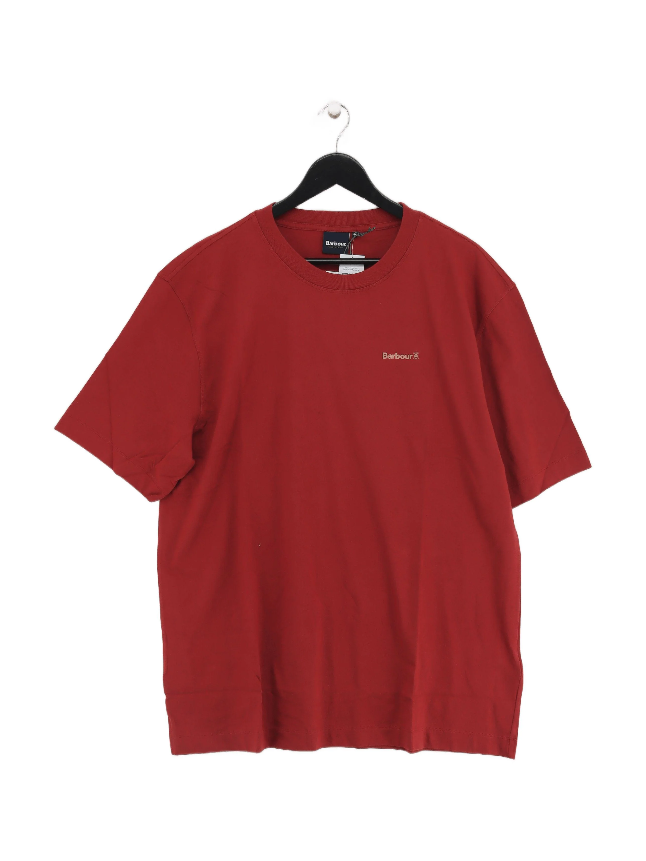 Barbour Men's T-Shirt XL Brown Graphic 100% Cotton Basic New with tags