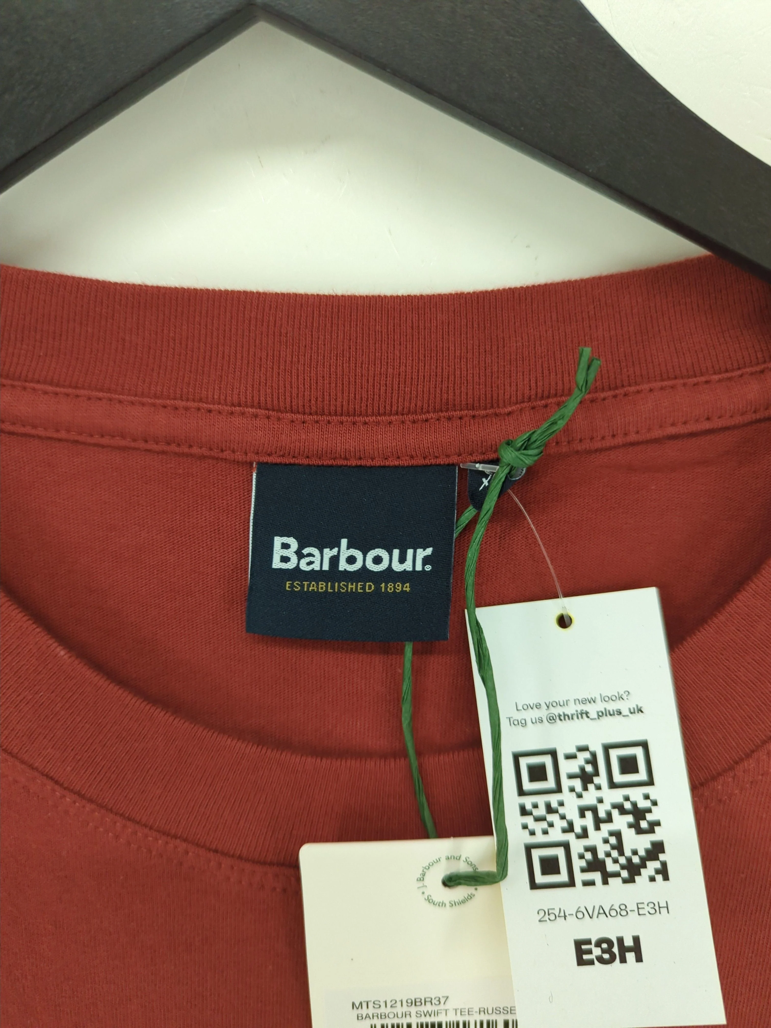 Barbour Men's T-Shirt XL Brown Graphic 100% Cotton Basic New with tags - Image 5
