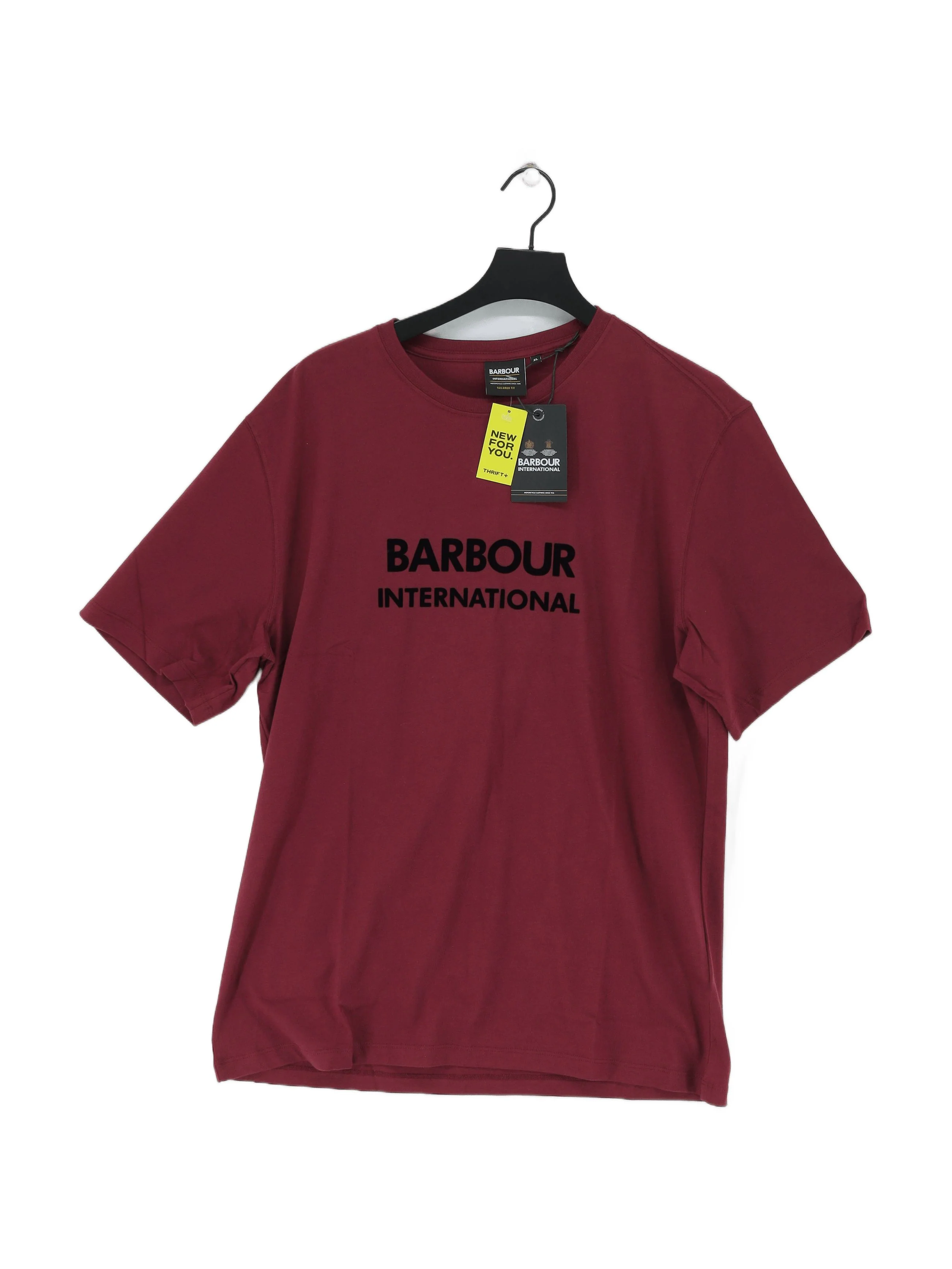 Barbour Men's T-Shirt XL Red Graphic 100% Cotton Basic New with tags