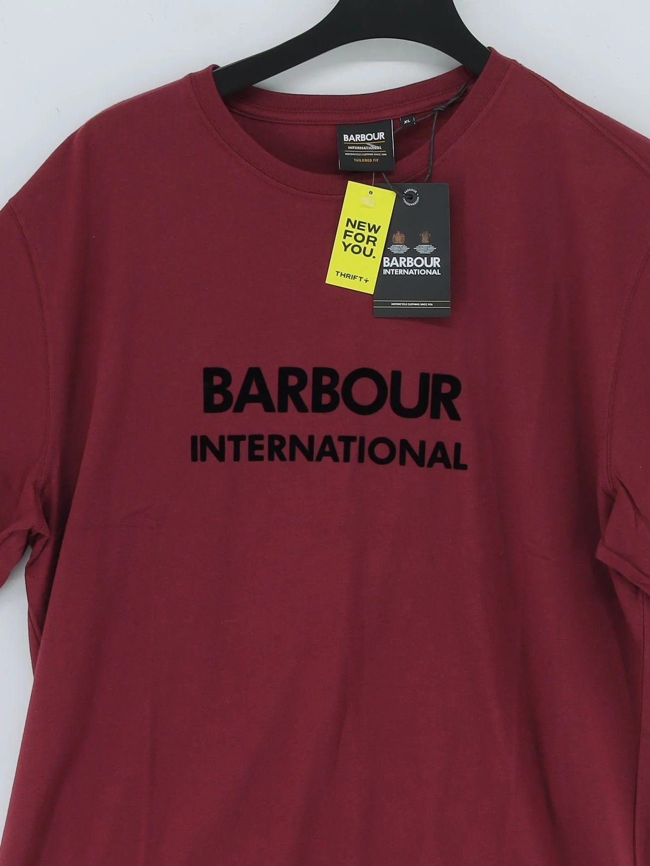 Barbour Men's T-Shirt XL Red Graphic 100% Cotton Basic New with tags - Image 3