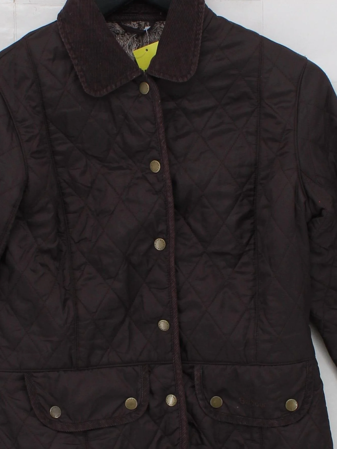 Barbour Overcoat jacket brown - Image 3