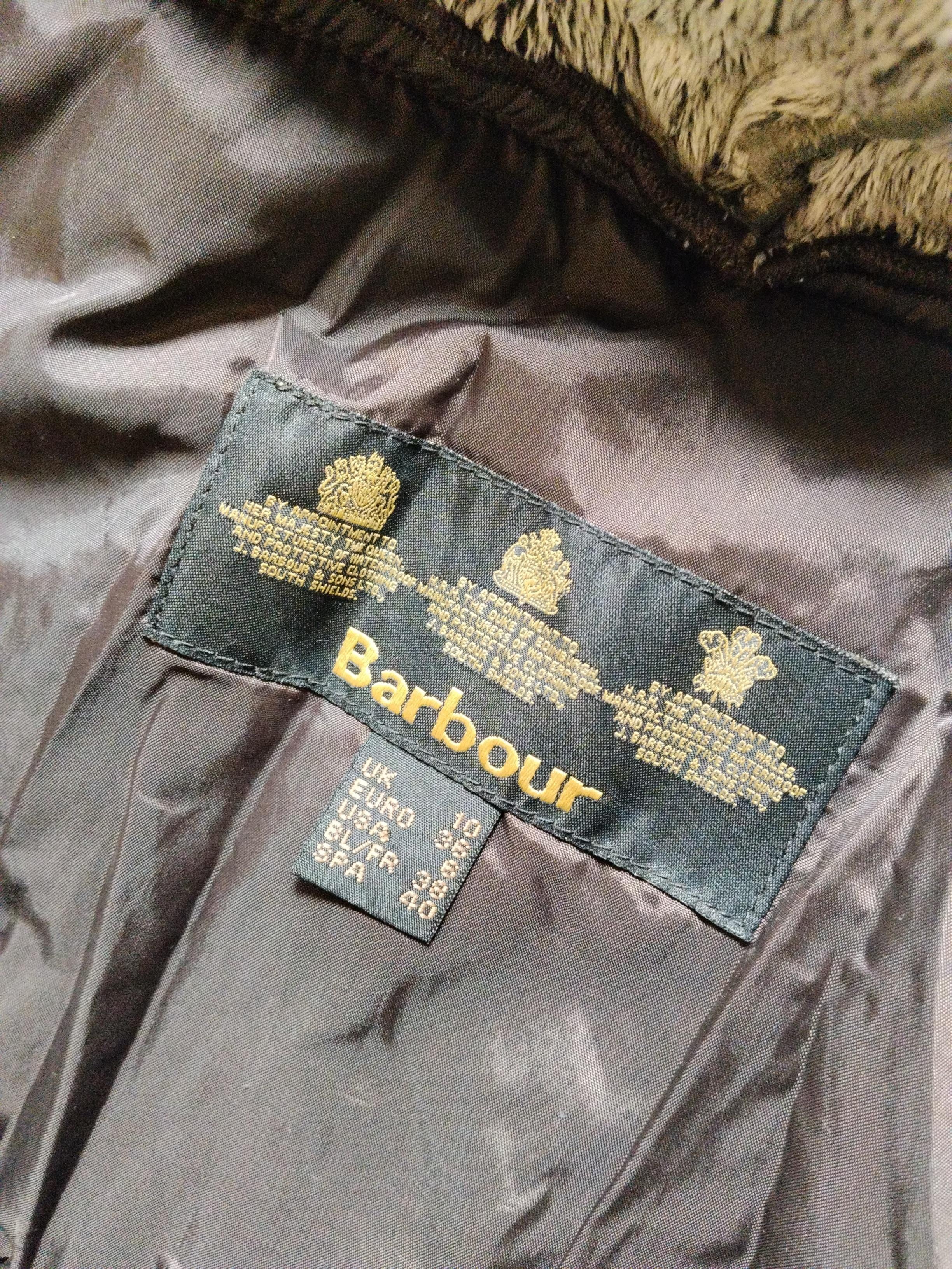 Barbour Overcoat jacket brown - Image 6