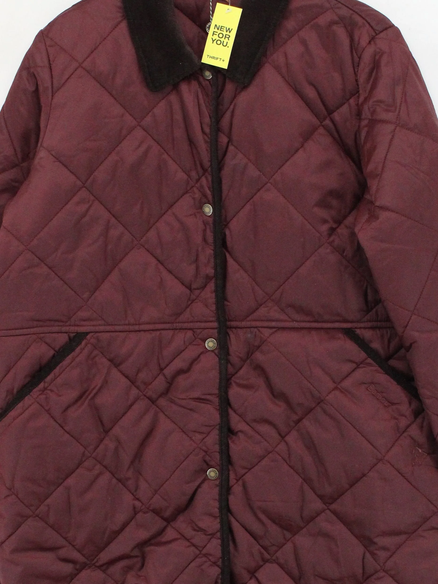 Barbour Overcoat jacket red - Image 3