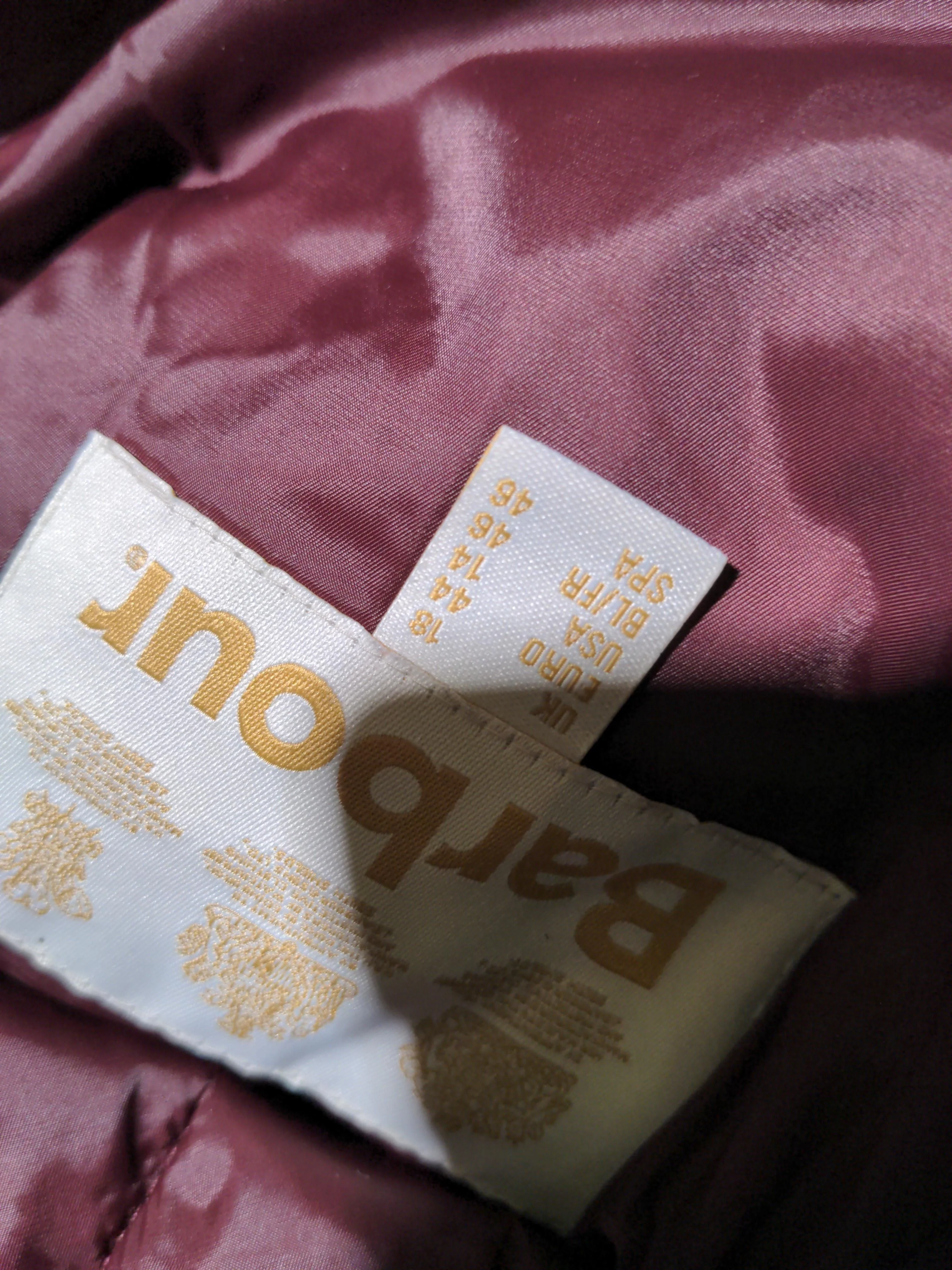 Barbour Overcoat jacket red - Image 6