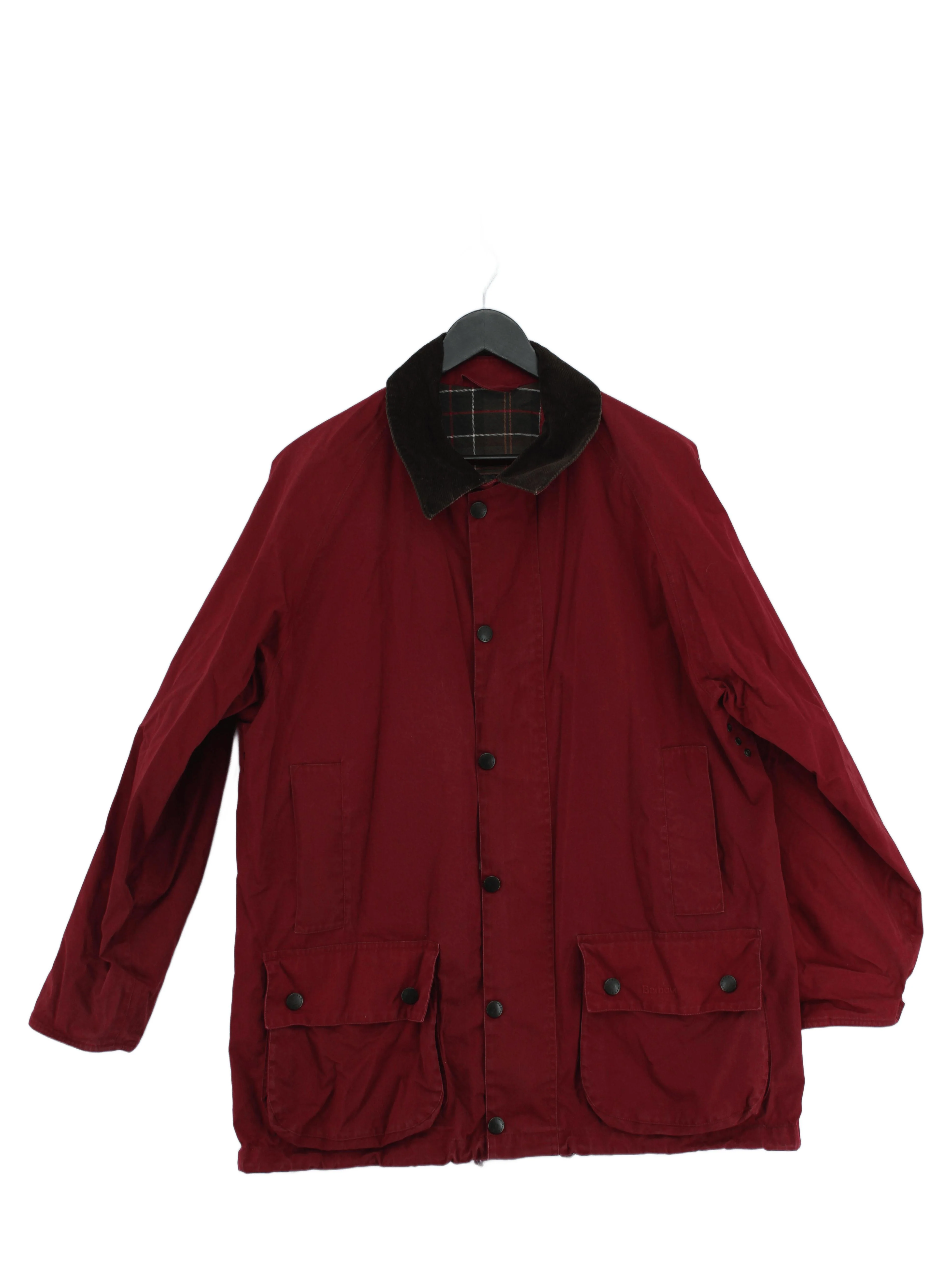 Barbour Overcoat jacket red