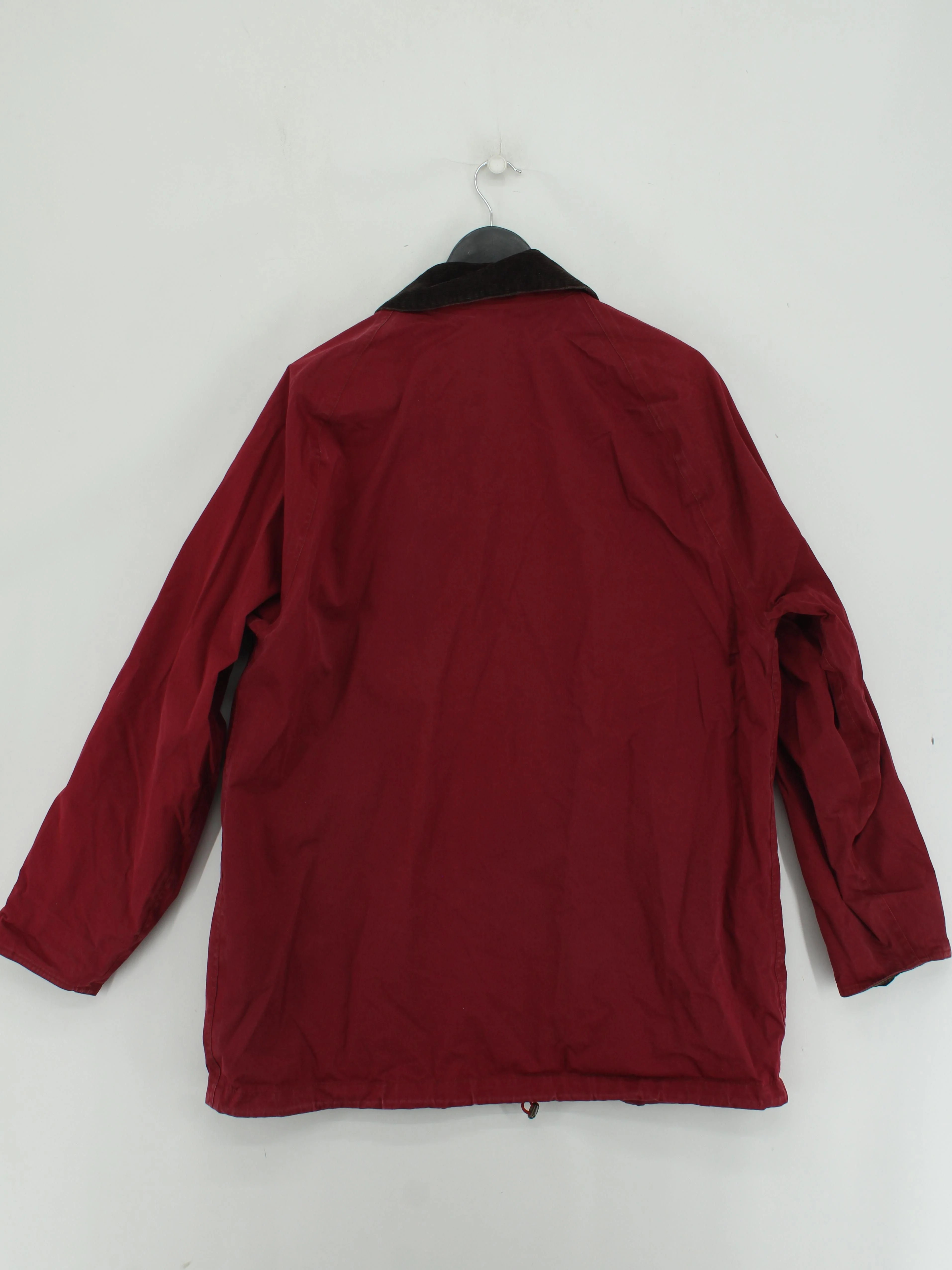 Barbour Overcoat jacket red - Image 2