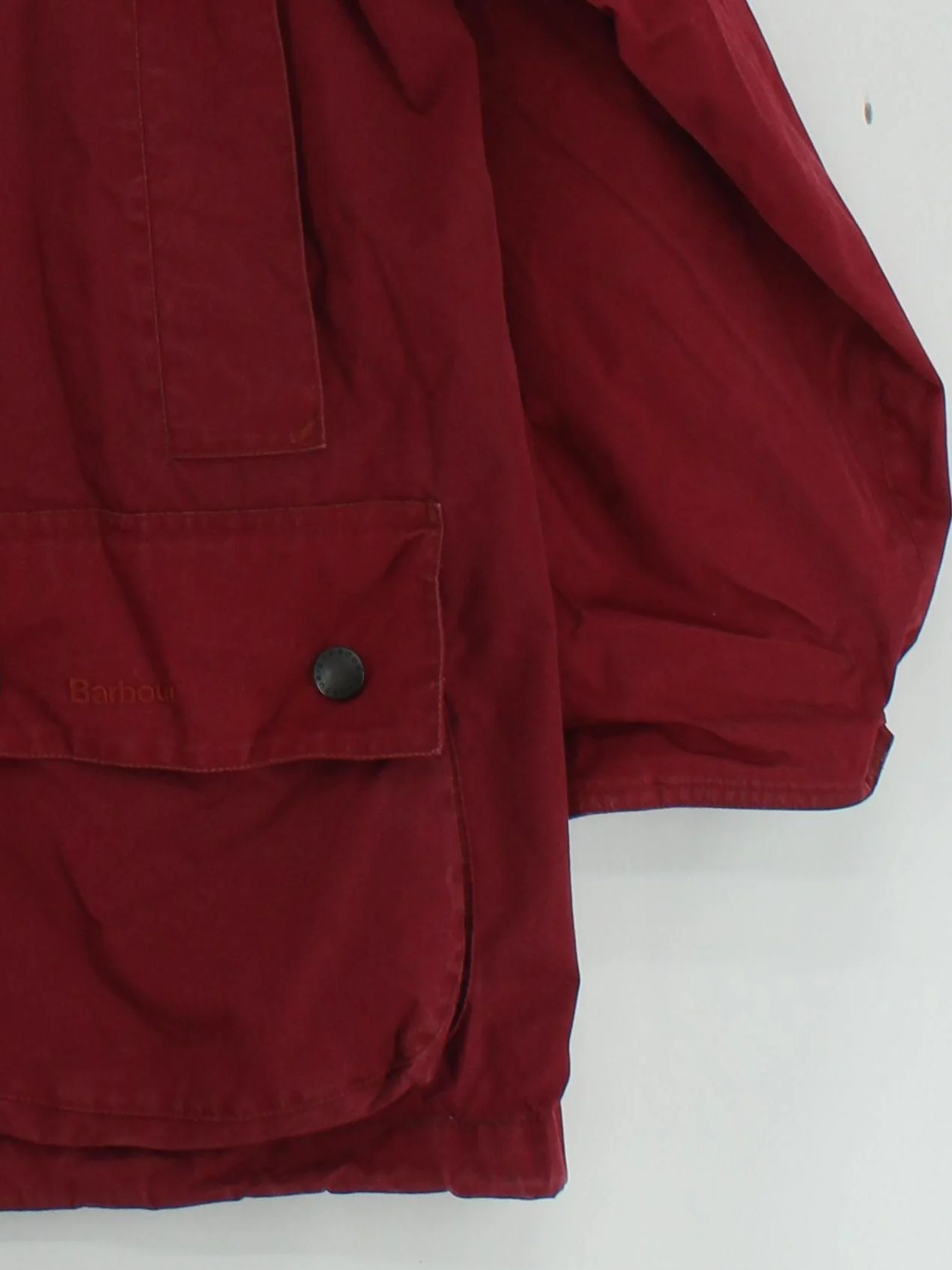 Barbour Overcoat jacket red - Image 4