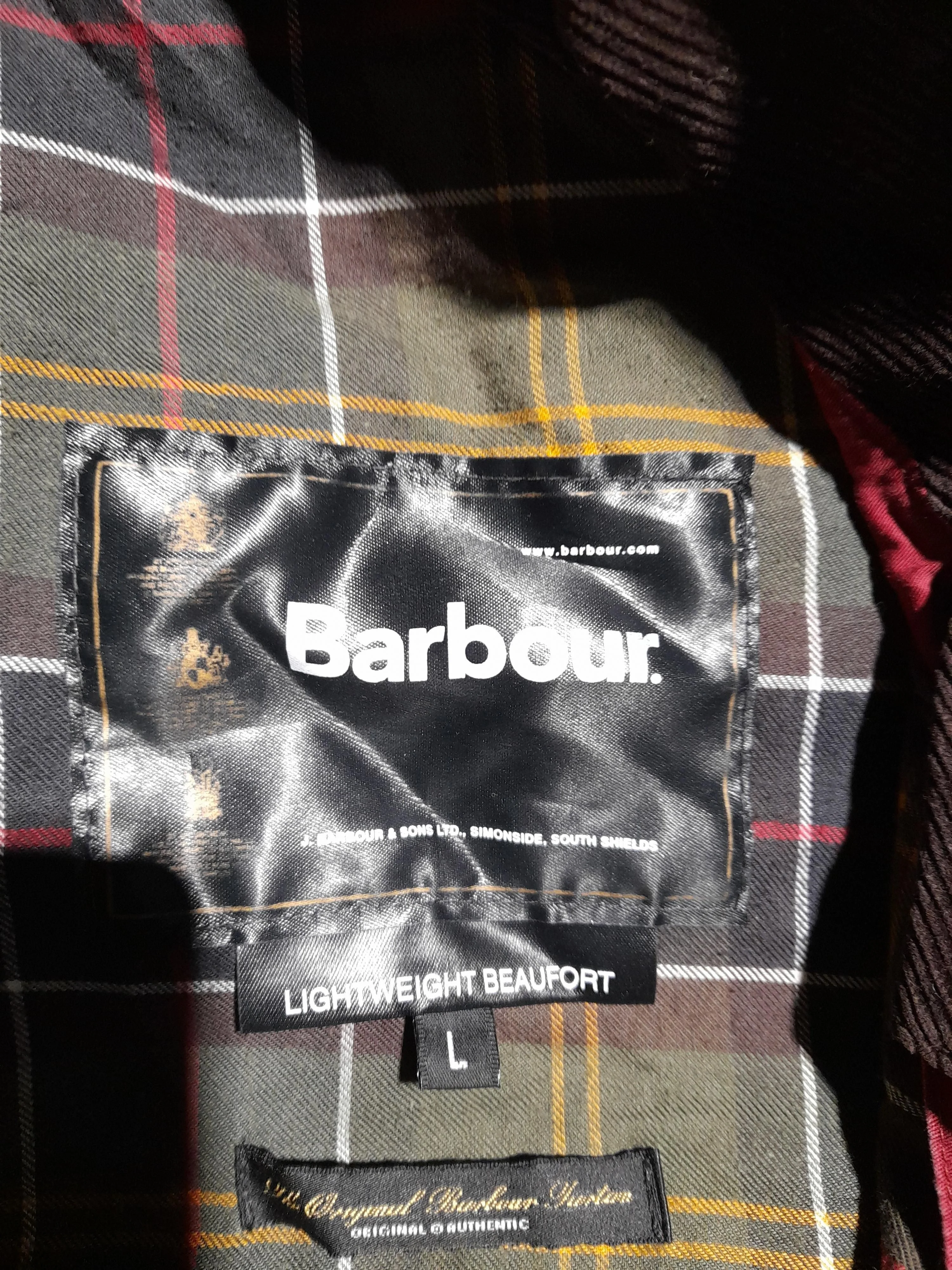 Barbour Overcoat jacket red - Image 6