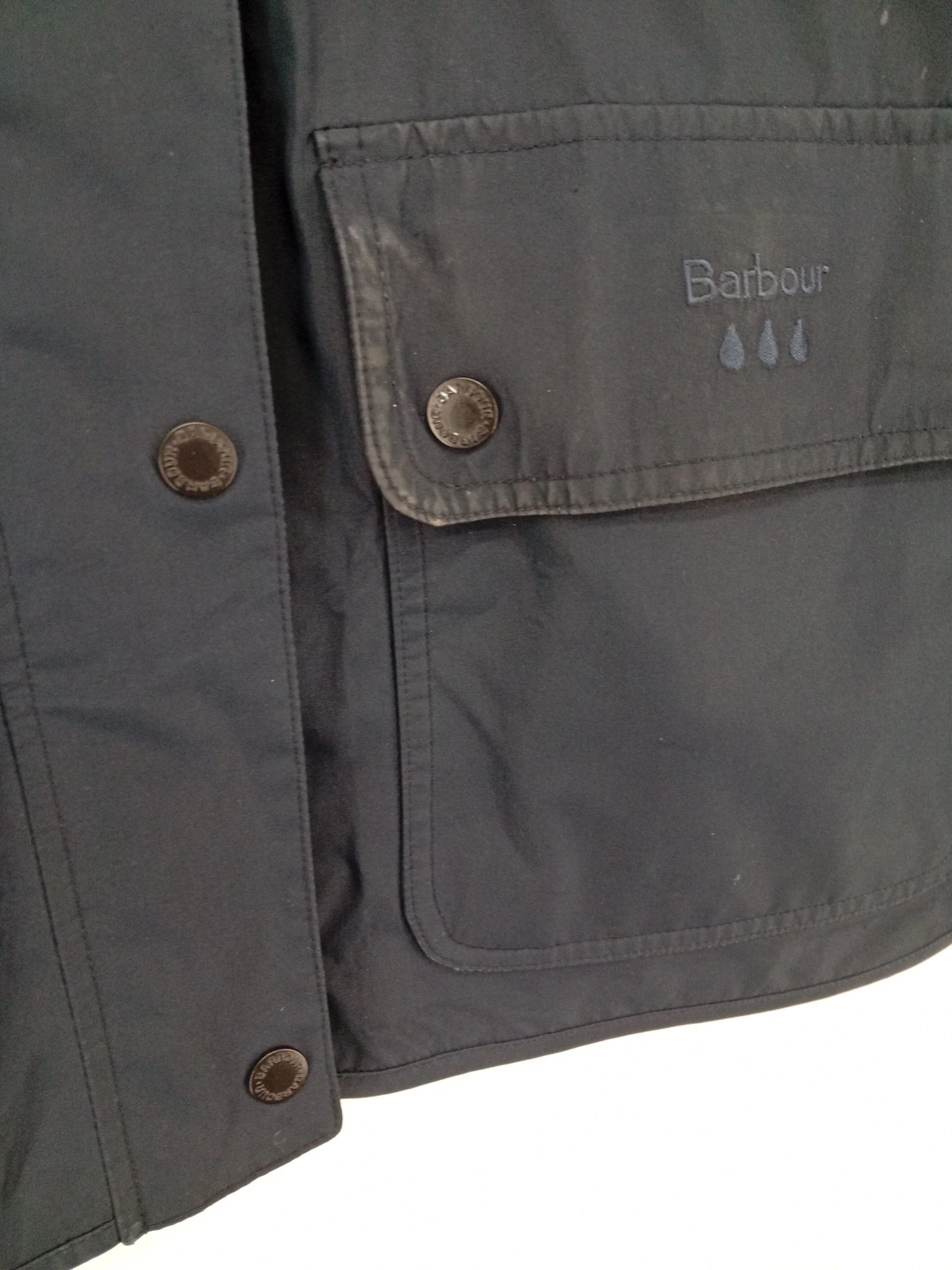 Barbour Rain Coat jacket blue - Image 5