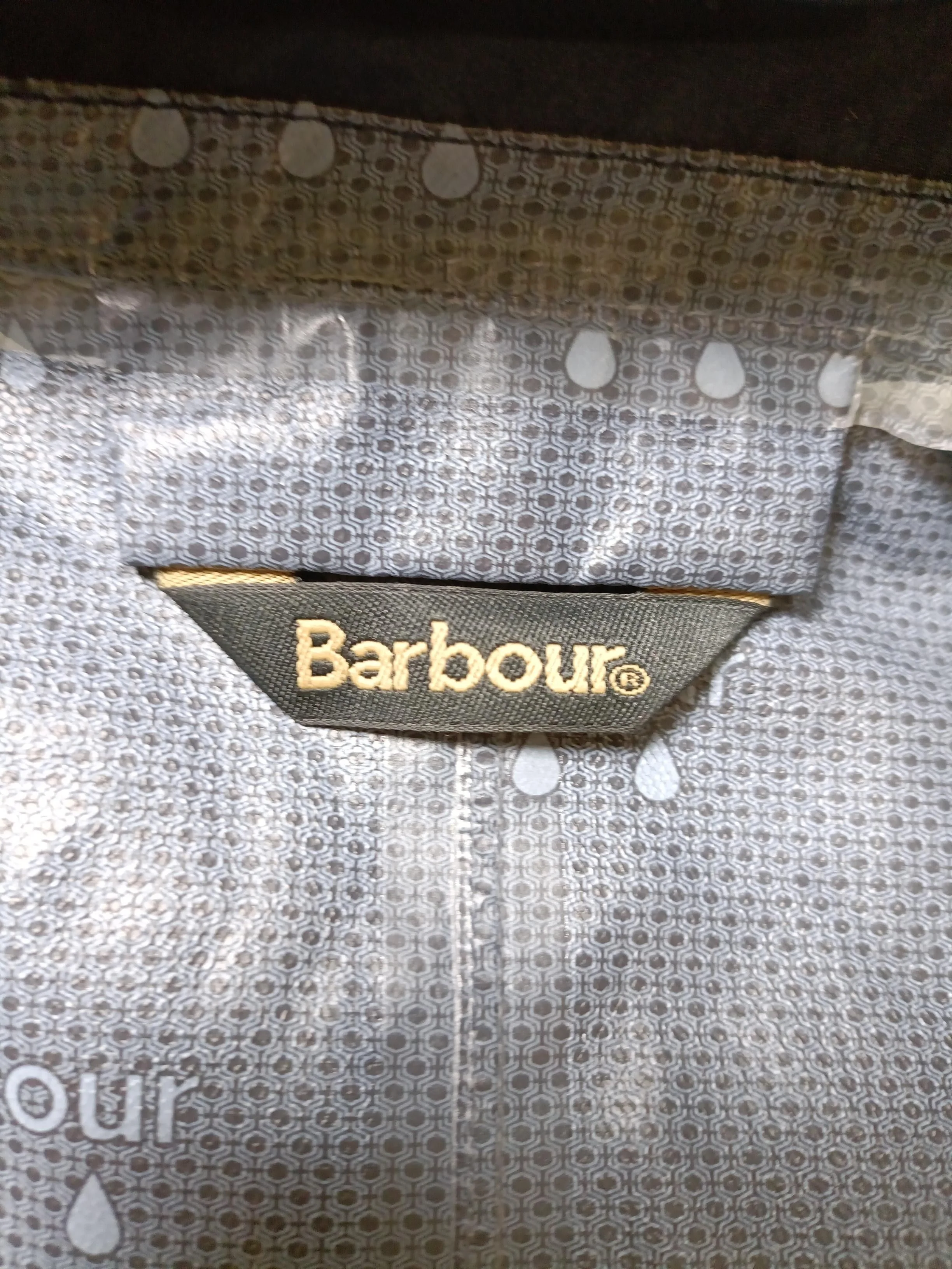 Barbour Rain Coat jacket blue - Image 6