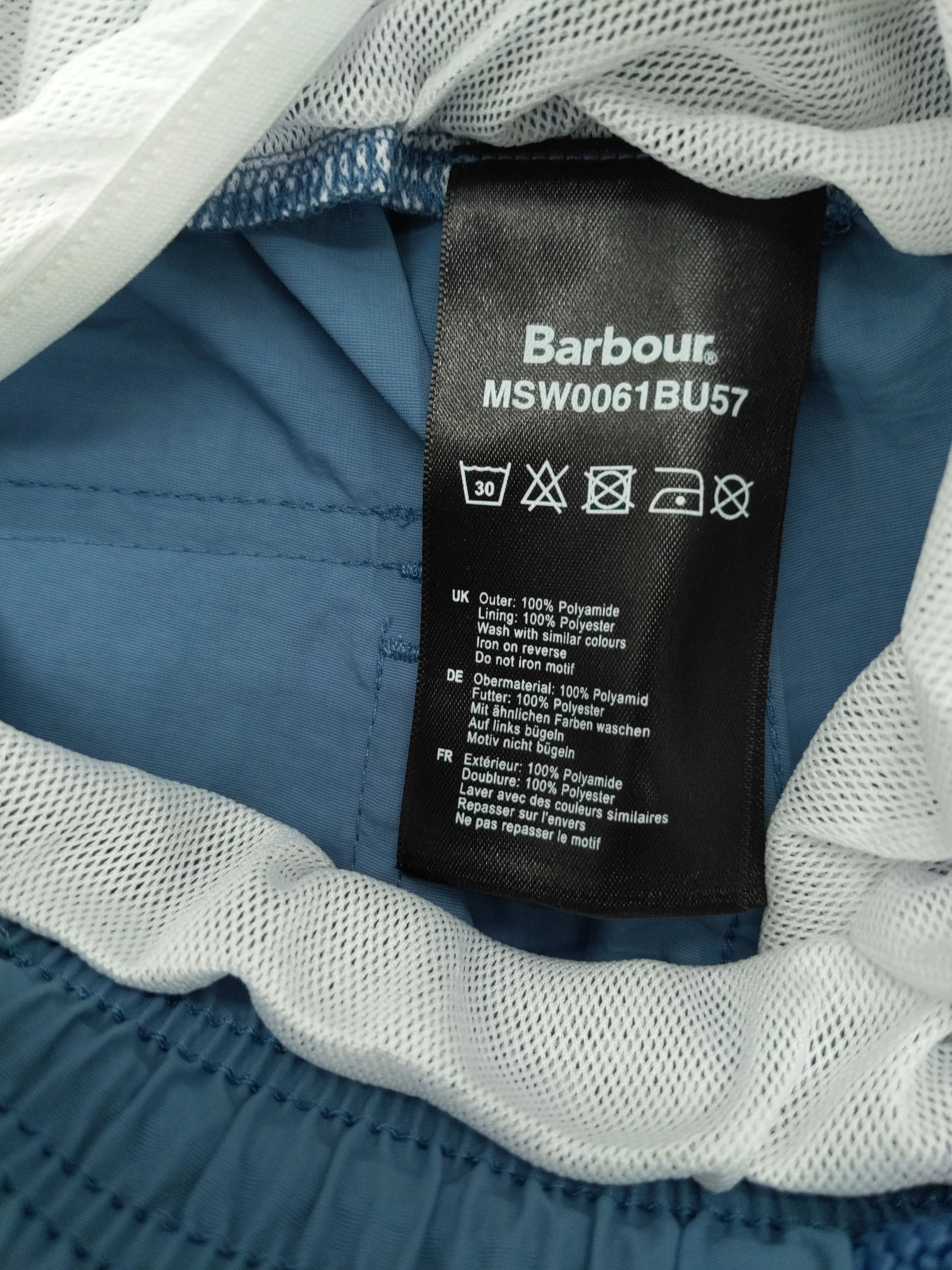 Barbour swim trunks in blue RRP £50 - Image 6