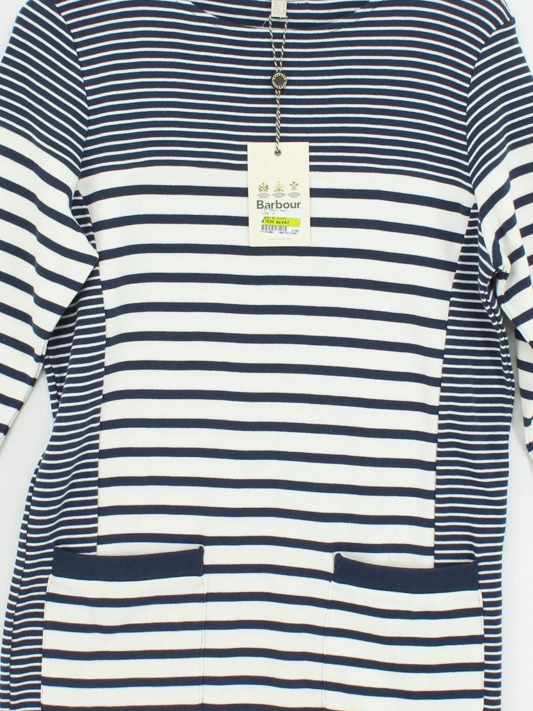 Barbour T-Shirt Mini Dress UK10 in Blue - Image 3