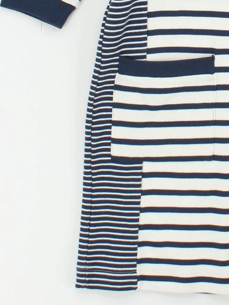 Barbour T-Shirt Mini Dress UK10 in Blue - Image 4