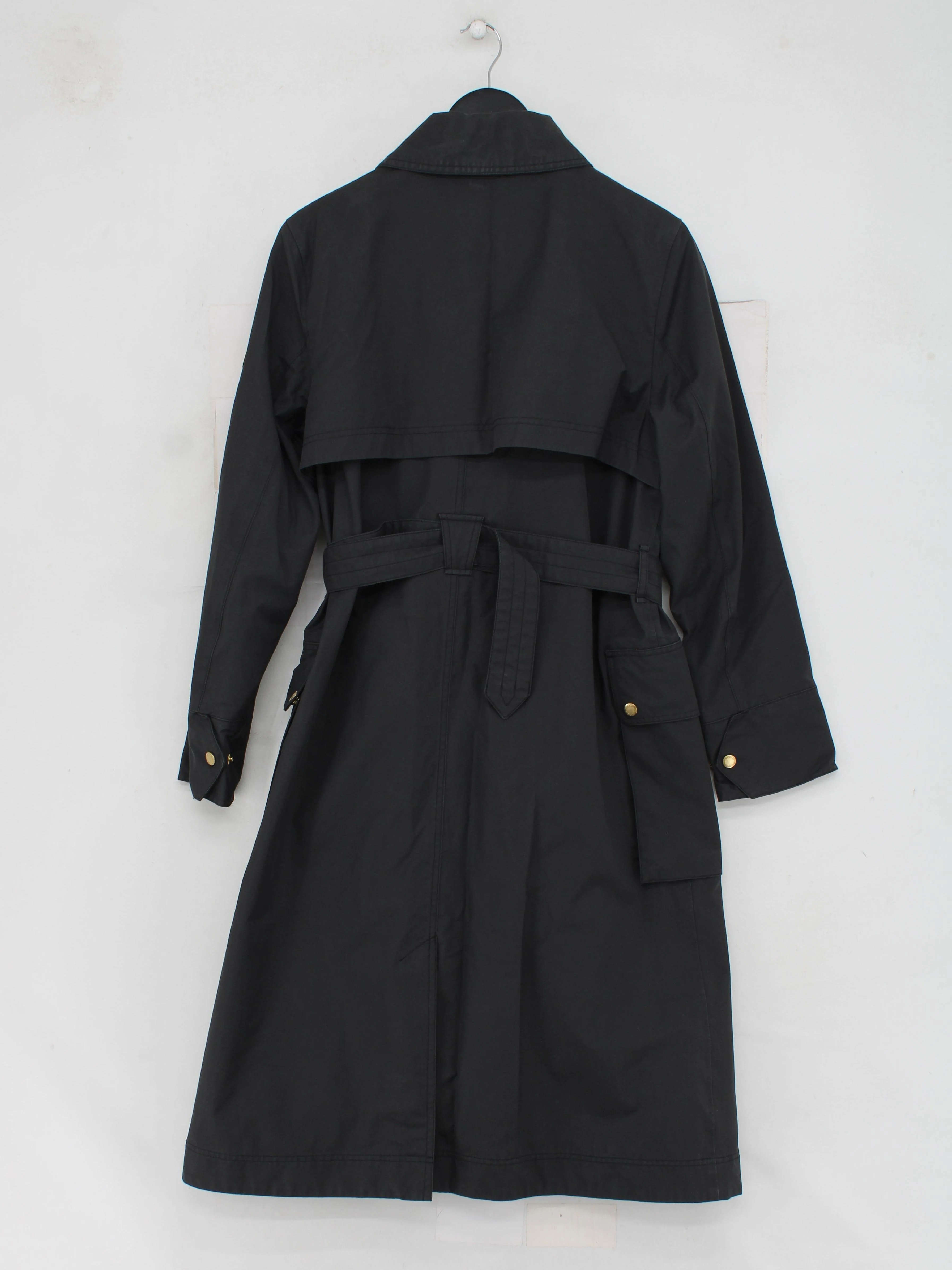 Barbour Women's Coat UK 14 Black 100% Other Trench Coat - Image 2