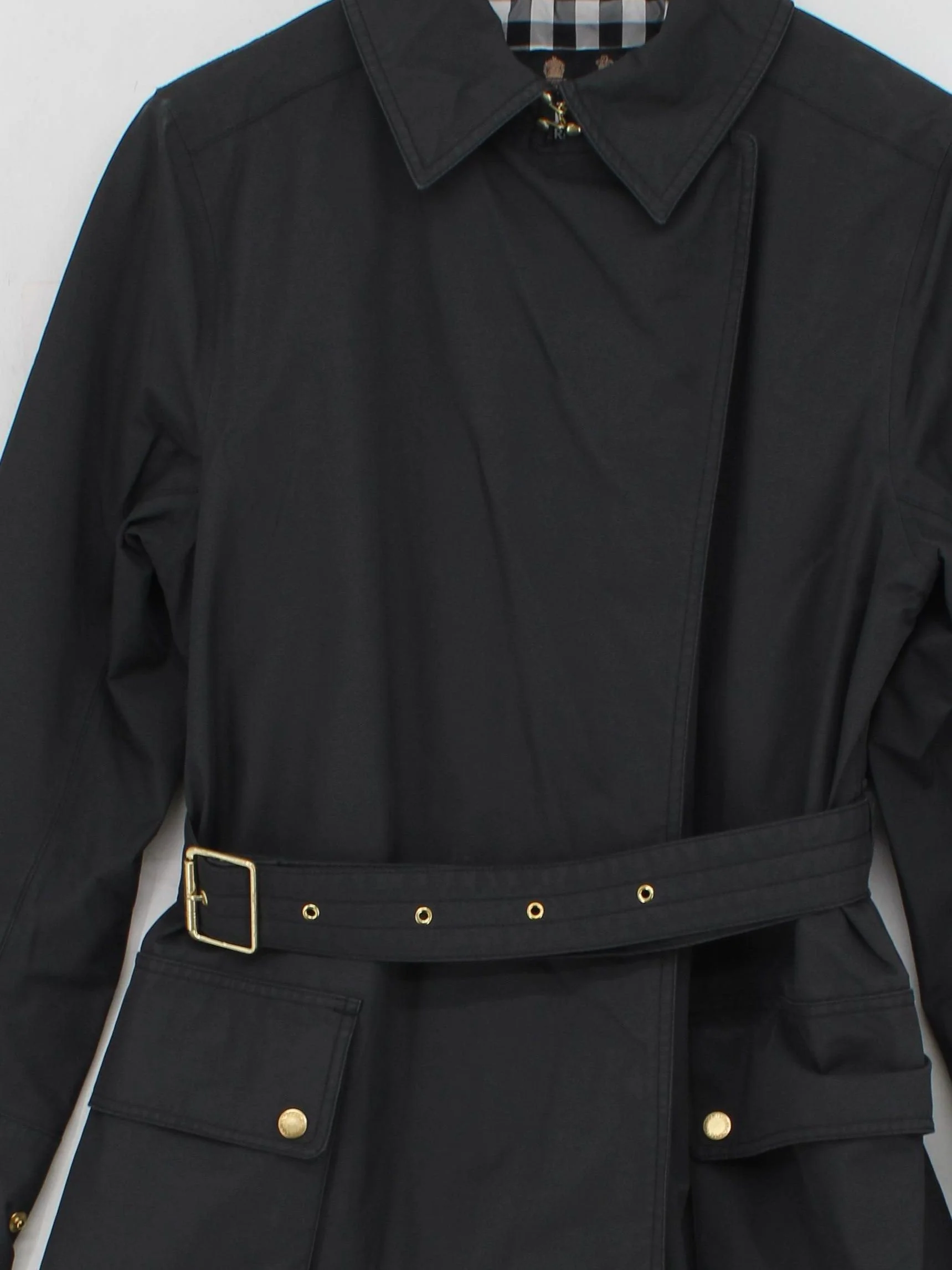 Barbour Women's Coat UK 14 Black 100% Other Trench Coat - Image 3