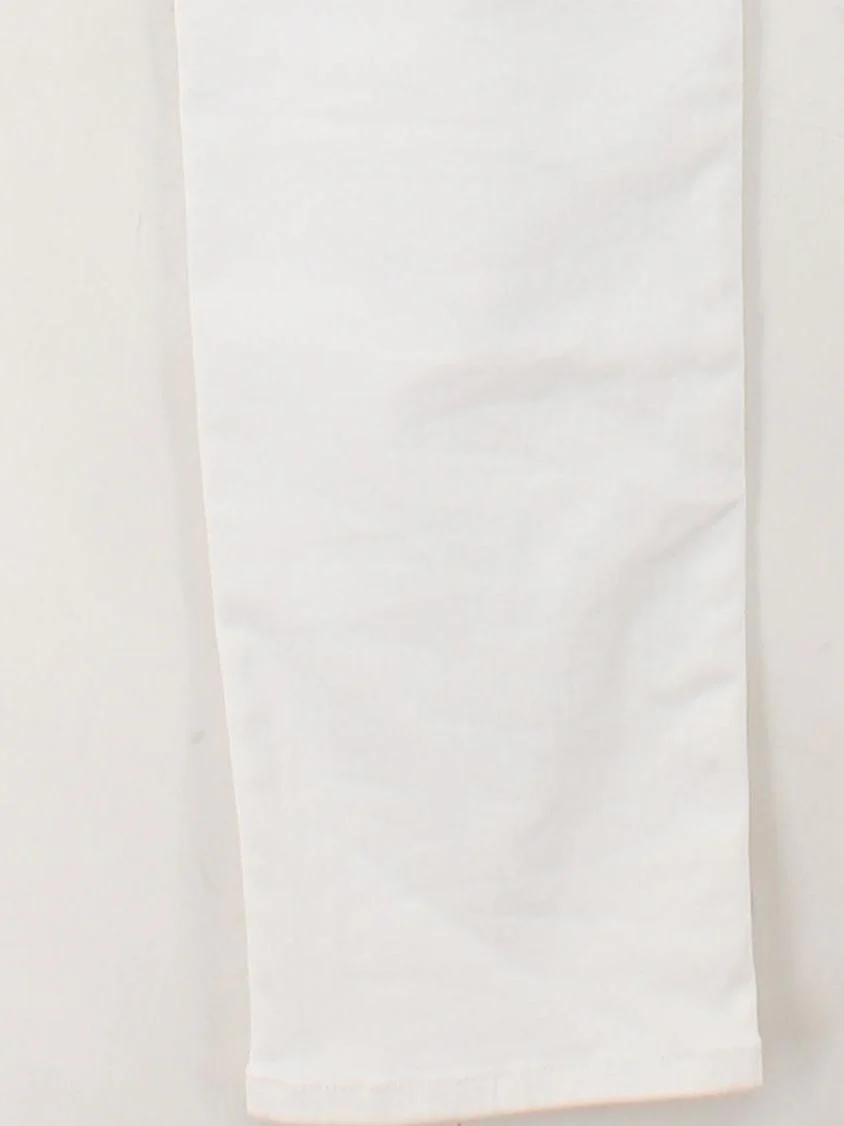 Barbour Women's Jeans UK 16 White Cotton with Polyester, Elastane Straight - Image 4