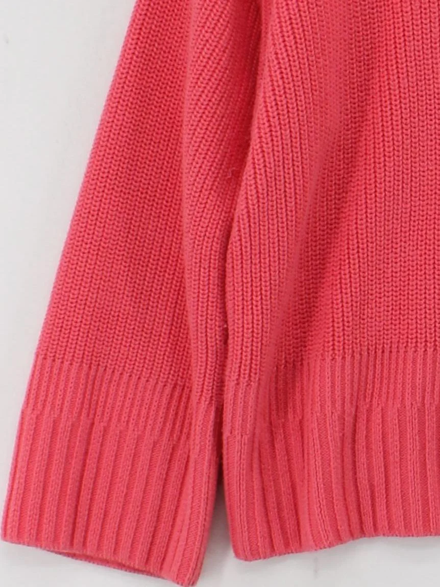 Barbour Women's Jumper UK 10 Pink 100% Cotton Crew Neck Pullover - Image 4