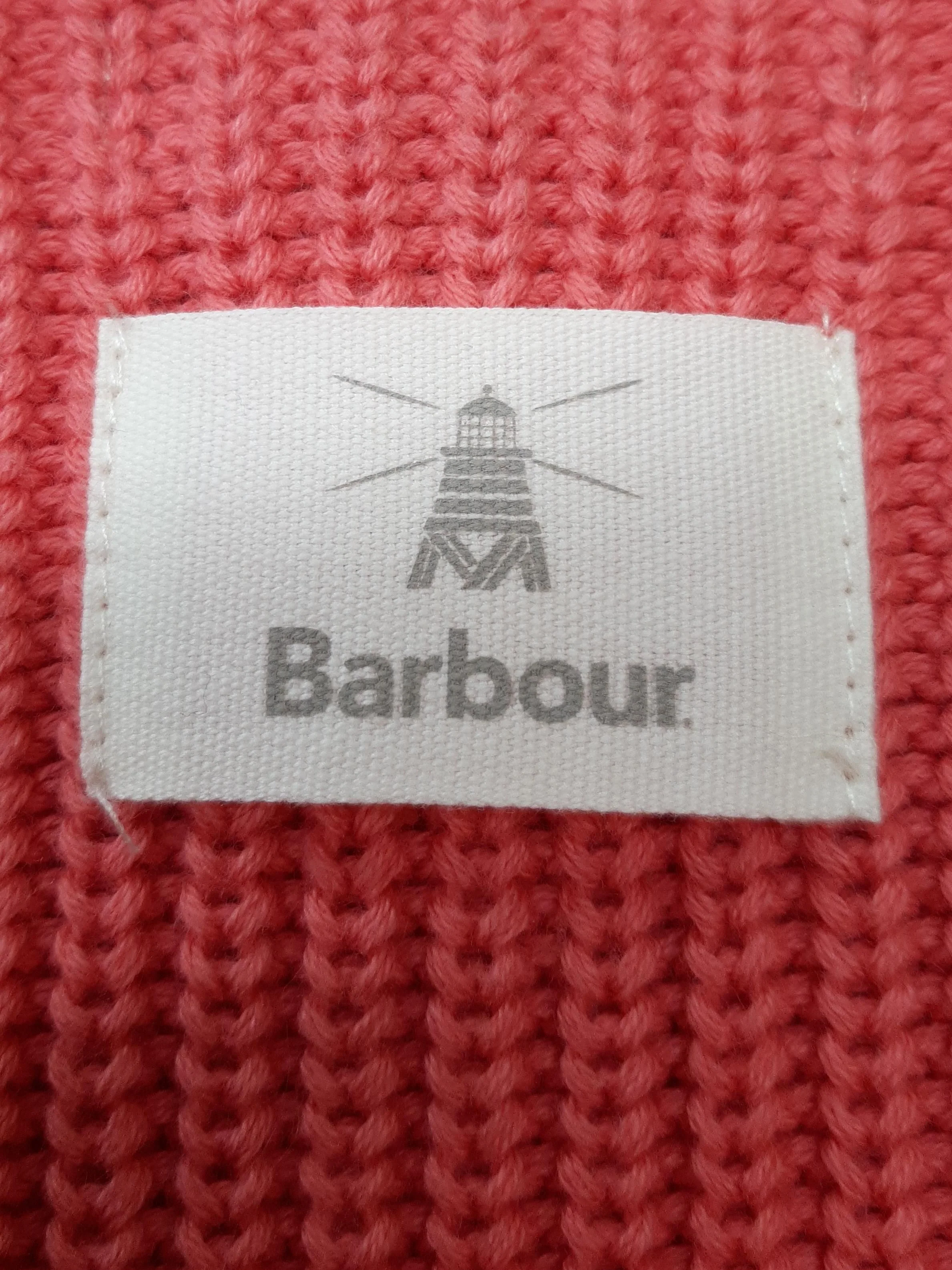 Barbour Women's Jumper UK 10 Pink 100% Cotton Crew Neck Pullover - Image 6
