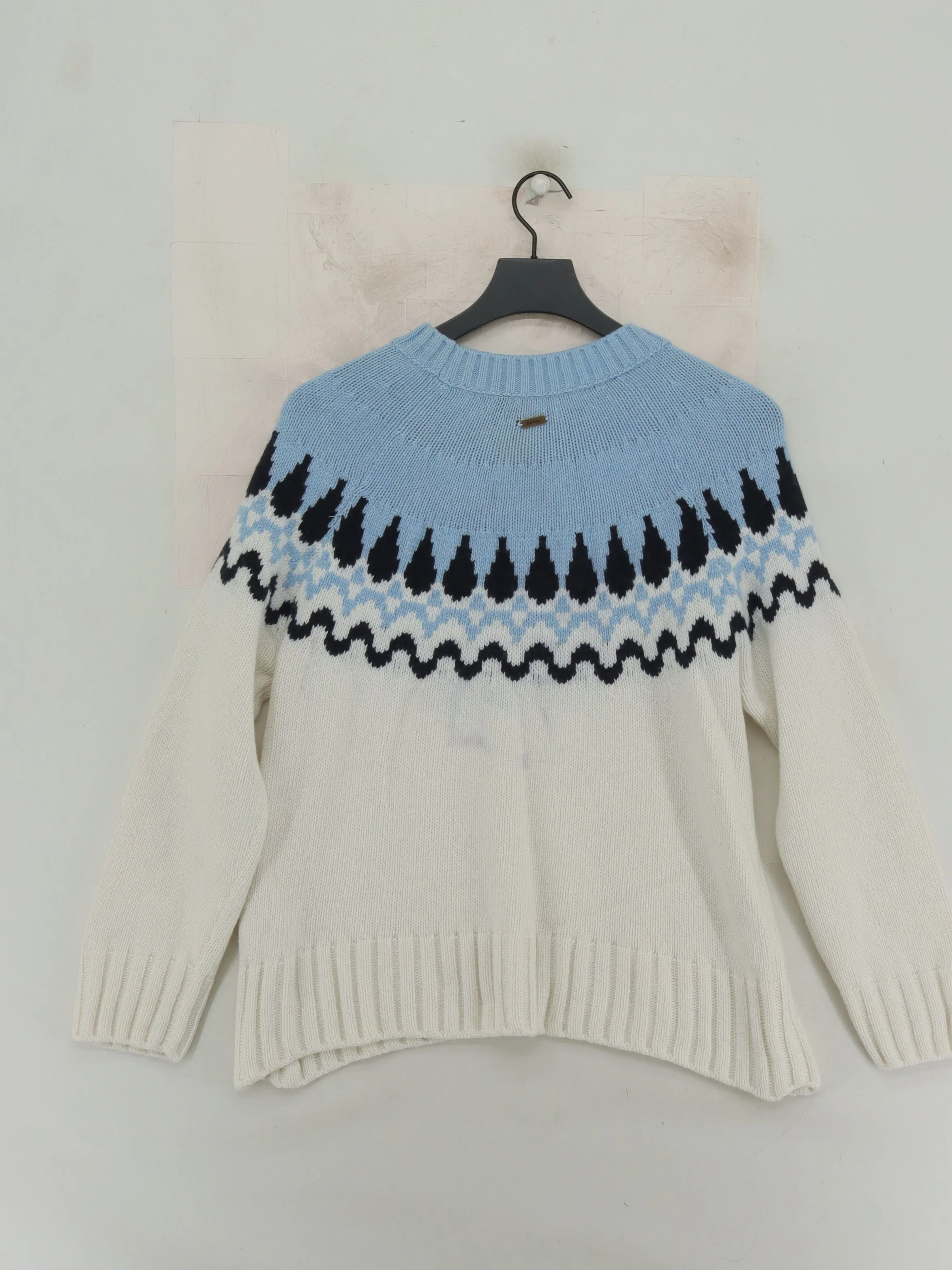 Barbour Women's Jumper UK 12 Multi Cotton with Wool, Polyamide Pullover - Image 2