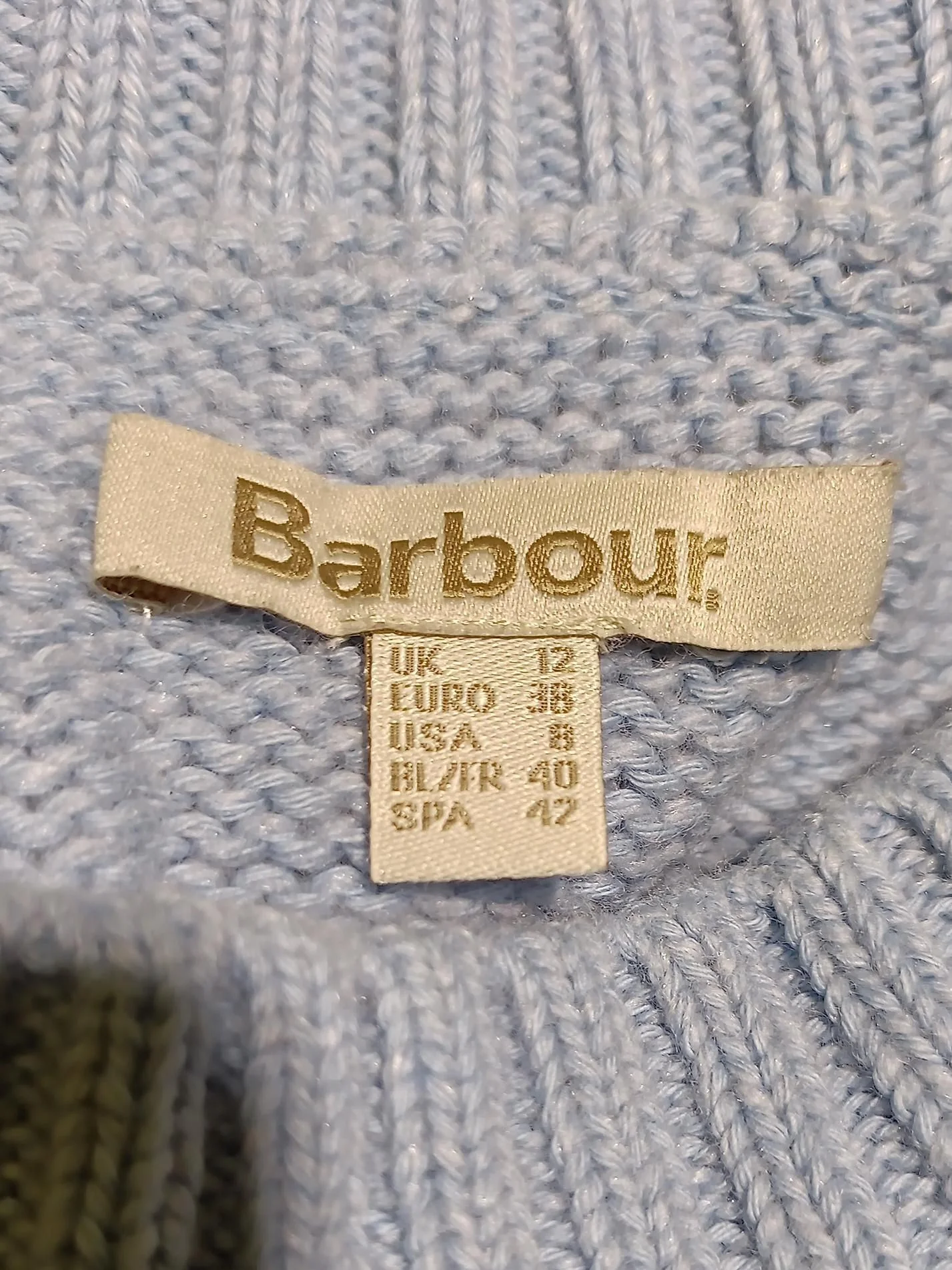 Barbour Women's Jumper UK 12 Multi Cotton with Wool, Polyamide Pullover - Image 6