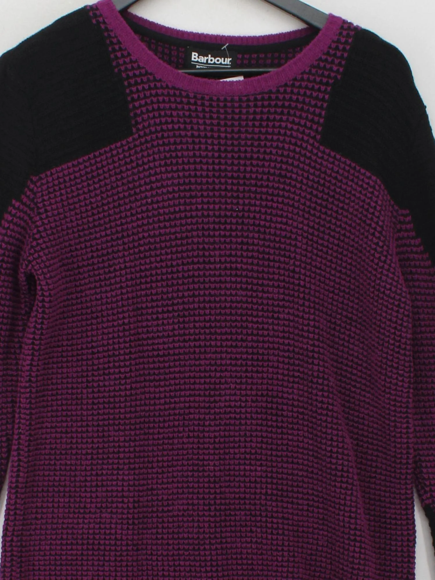 Barbour Women's Jumper UK 14 Purple Wool - Image 3